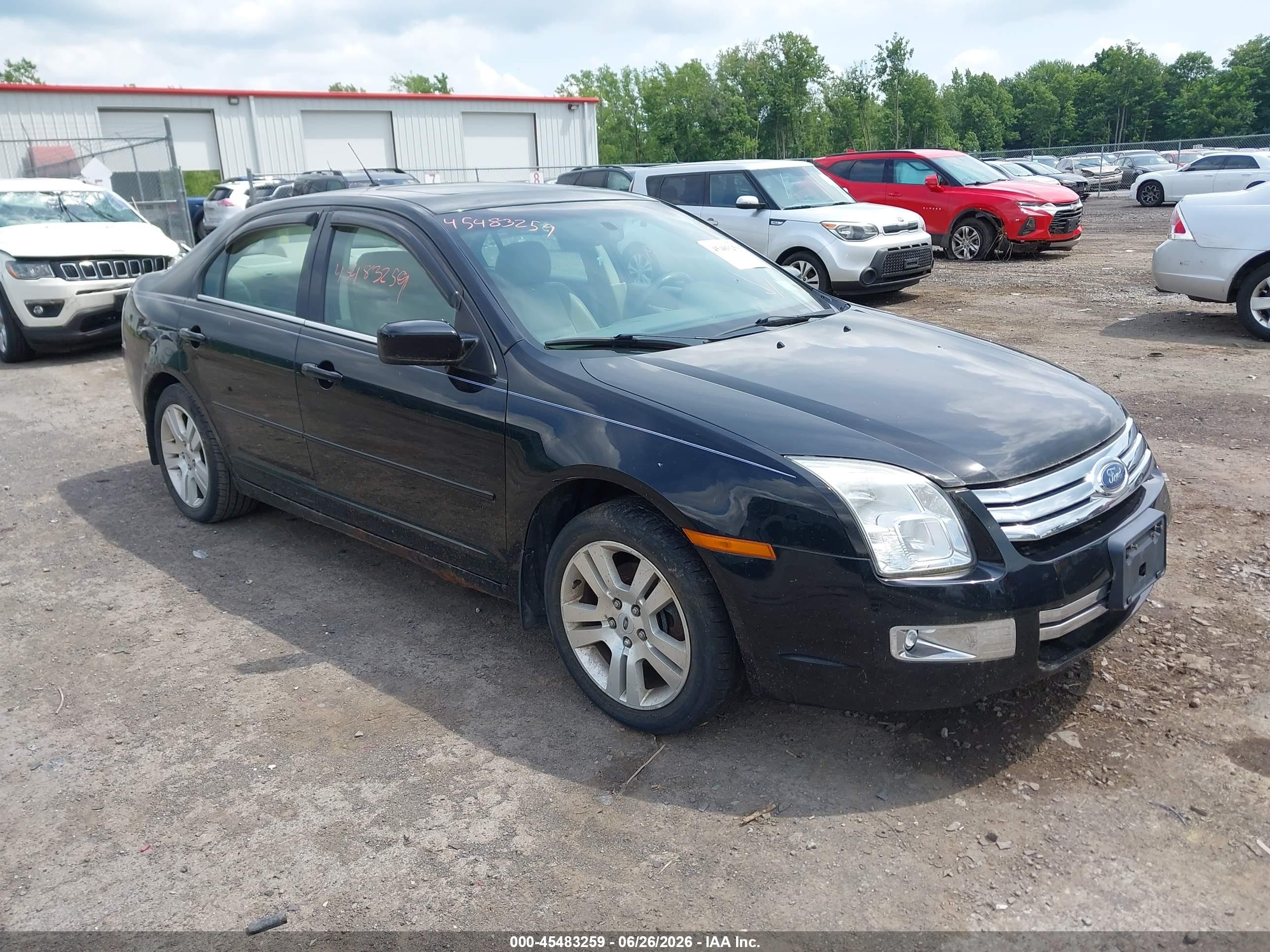 2007 Ford Fusion Sel Black vin: 3FAHP02117R170811