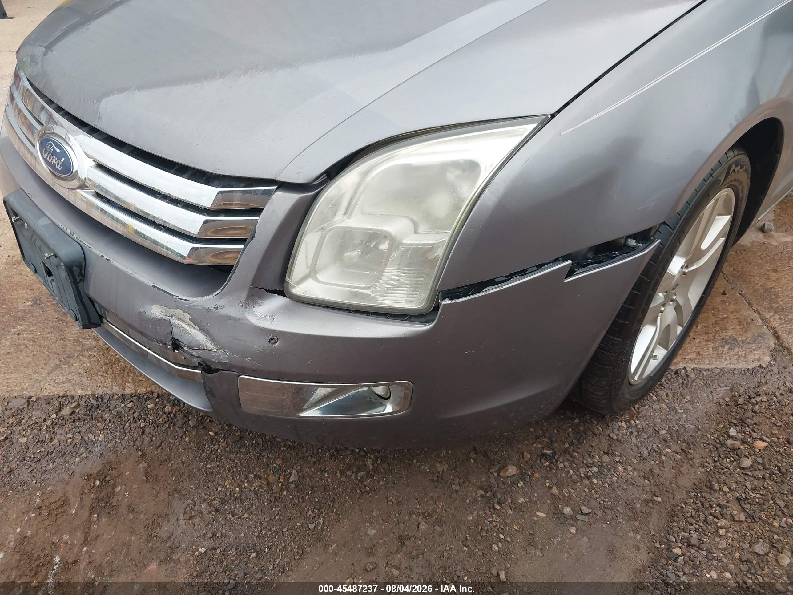 2007 Ford Fusion Sel Silver vin: 3FAHP02127R172762