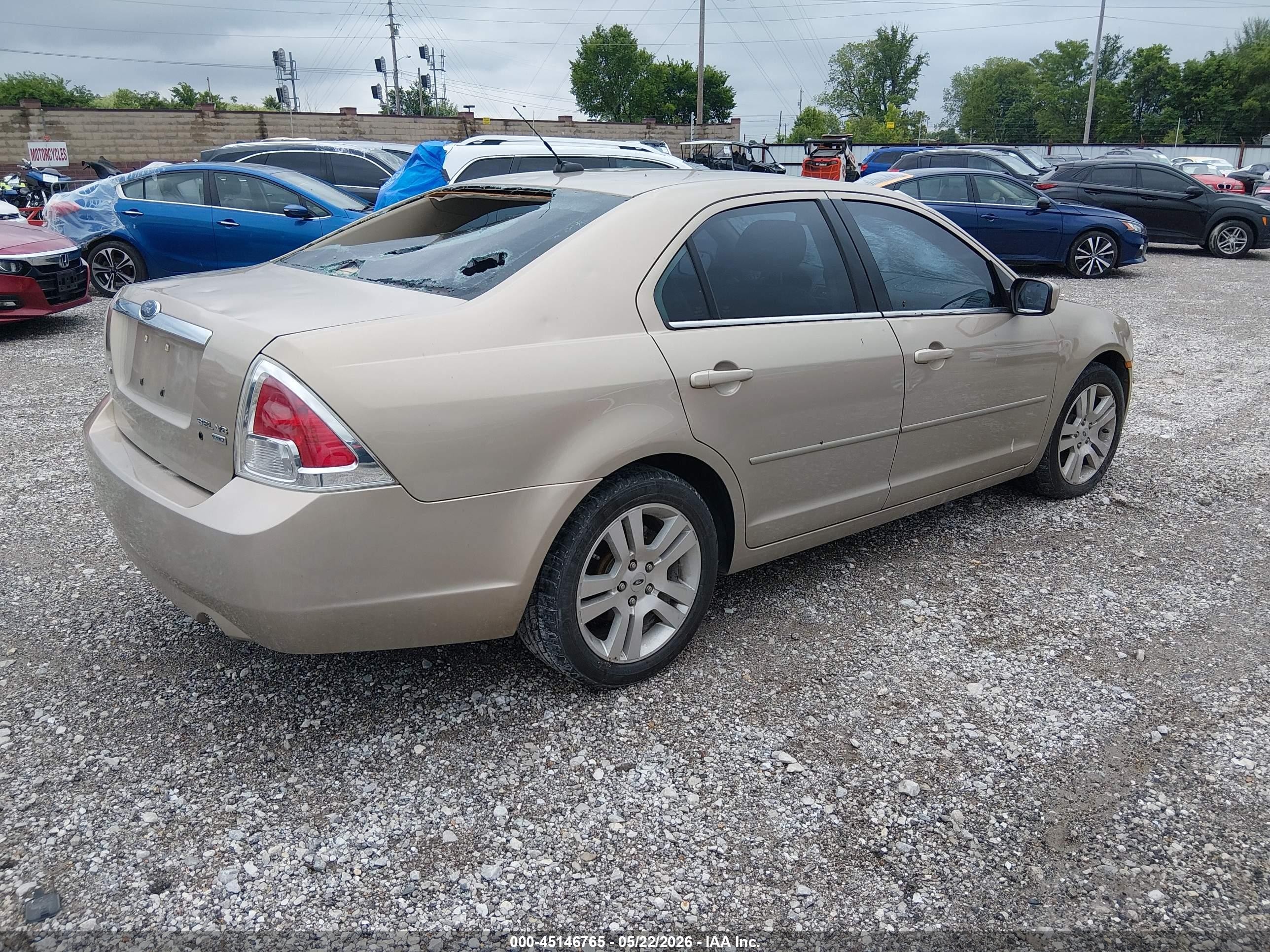2007 Ford Fusion Sel Gold vin: 3FAHP02127R204108