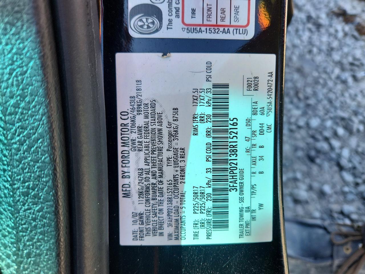 2008 Ford Fusion Sel Черный vin: 3FAHP02138R152165