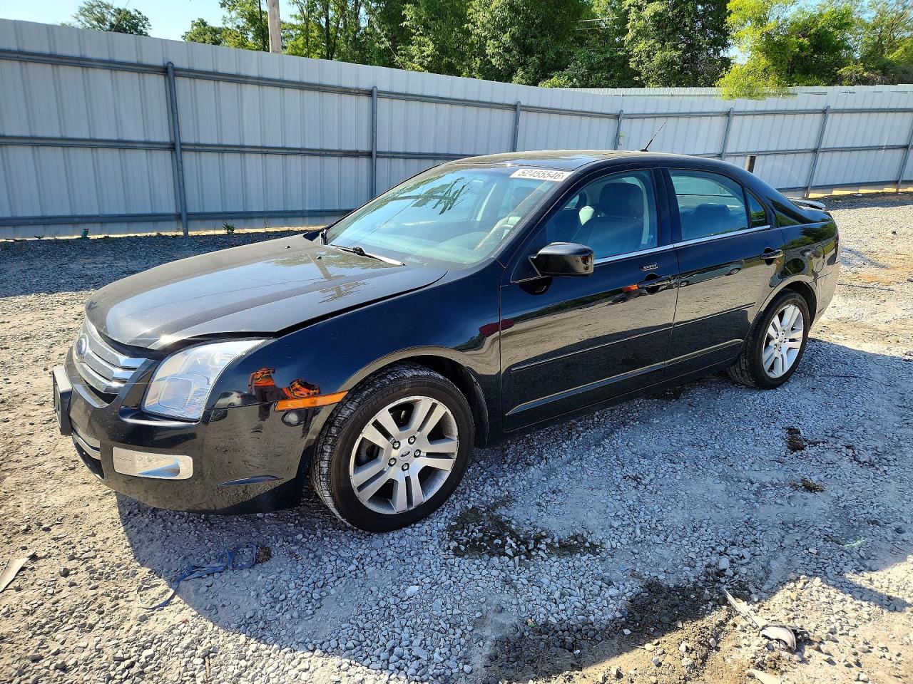 2008 Ford Fusion Sel Black vin: 3FAHP02138R152165