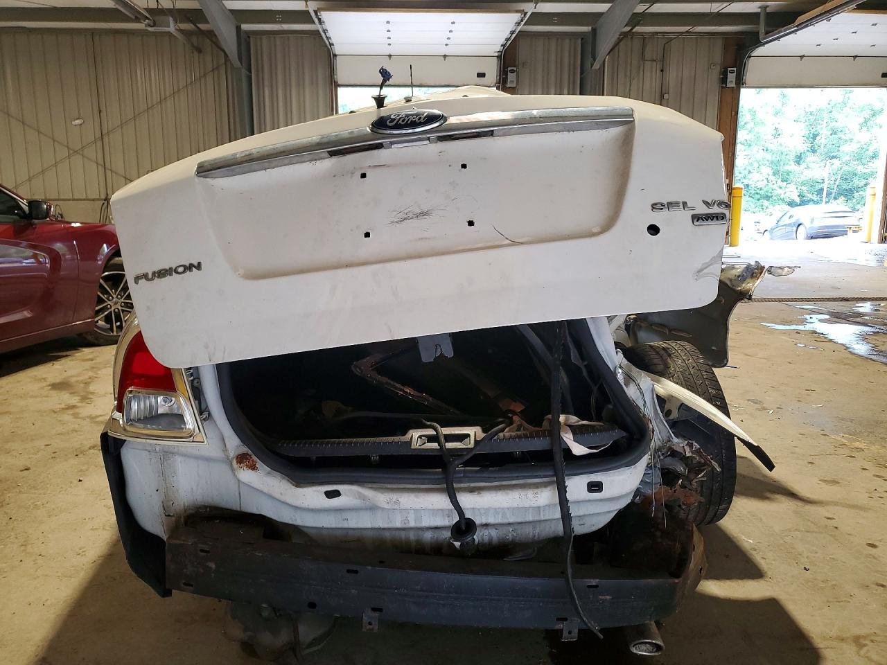 2009 Ford Fusion White vin: 3FAHP02149R176976