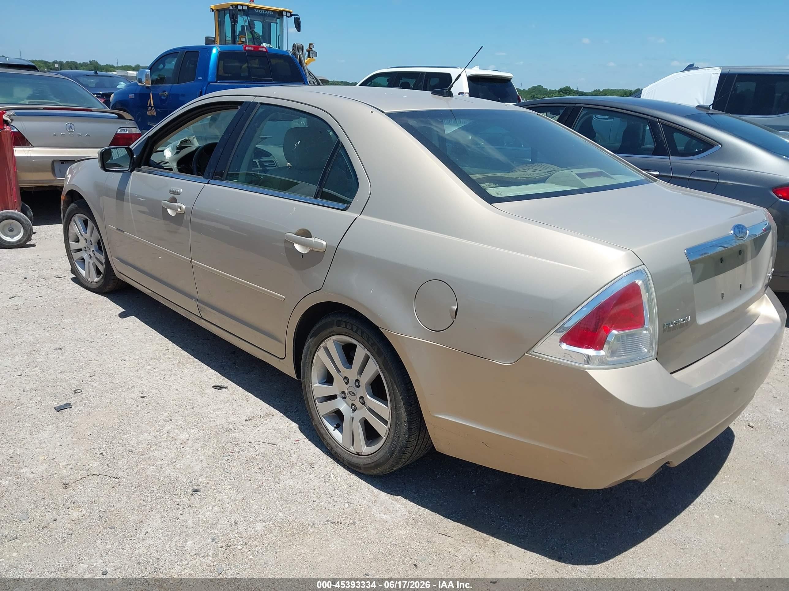 2008 Ford Fusion Sel Gold vin: 3FAHP02168R220717