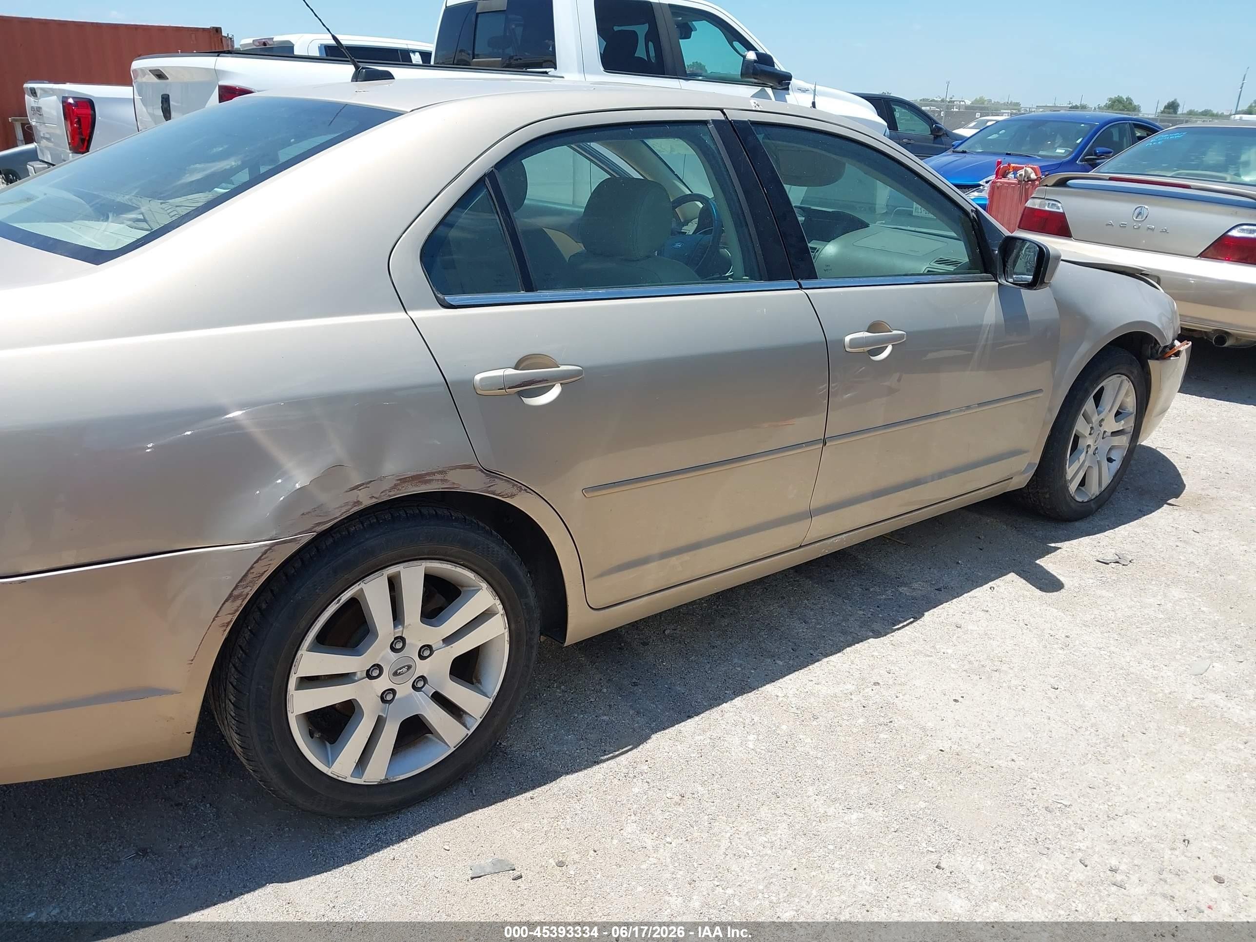 2008 Ford Fusion Sel Gold vin: 3FAHP02168R220717