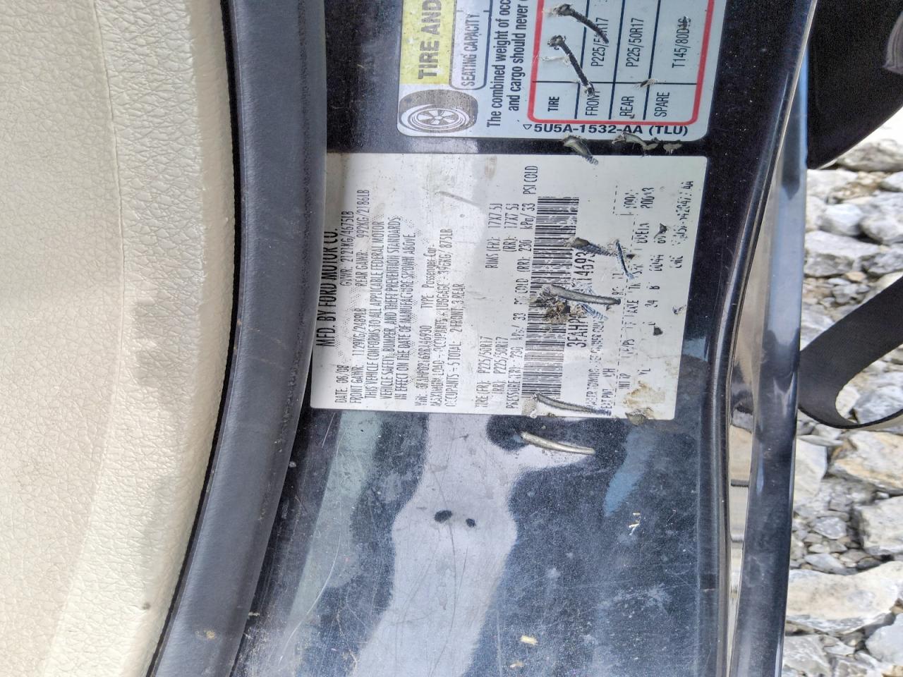 2009 Ford Fusion Sel Black vin: 3FAHP02169R146930