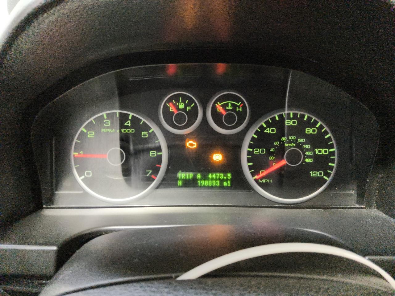 2009 Ford Fusion Sel Black vin: 3FAHP02169R146930 Damage: Warning Light - Engine, On, Unacceptable