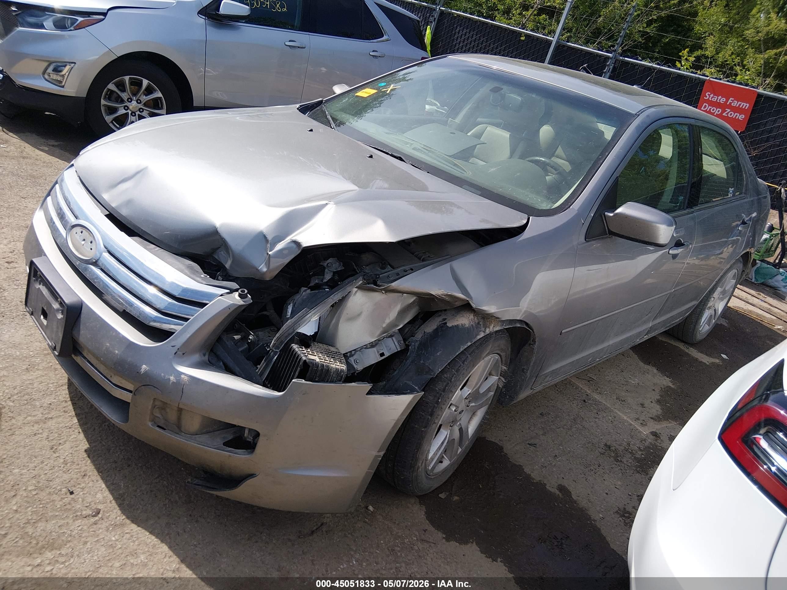 2008 Ford Fusion Sel Gray vin: 3FAHP02178R159121