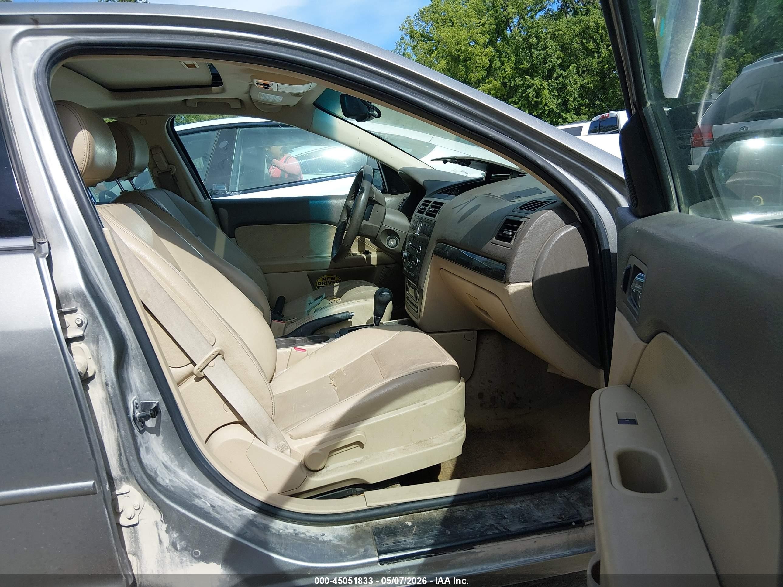 2008 Ford Fusion Sel Gray vin: 3FAHP02178R159121