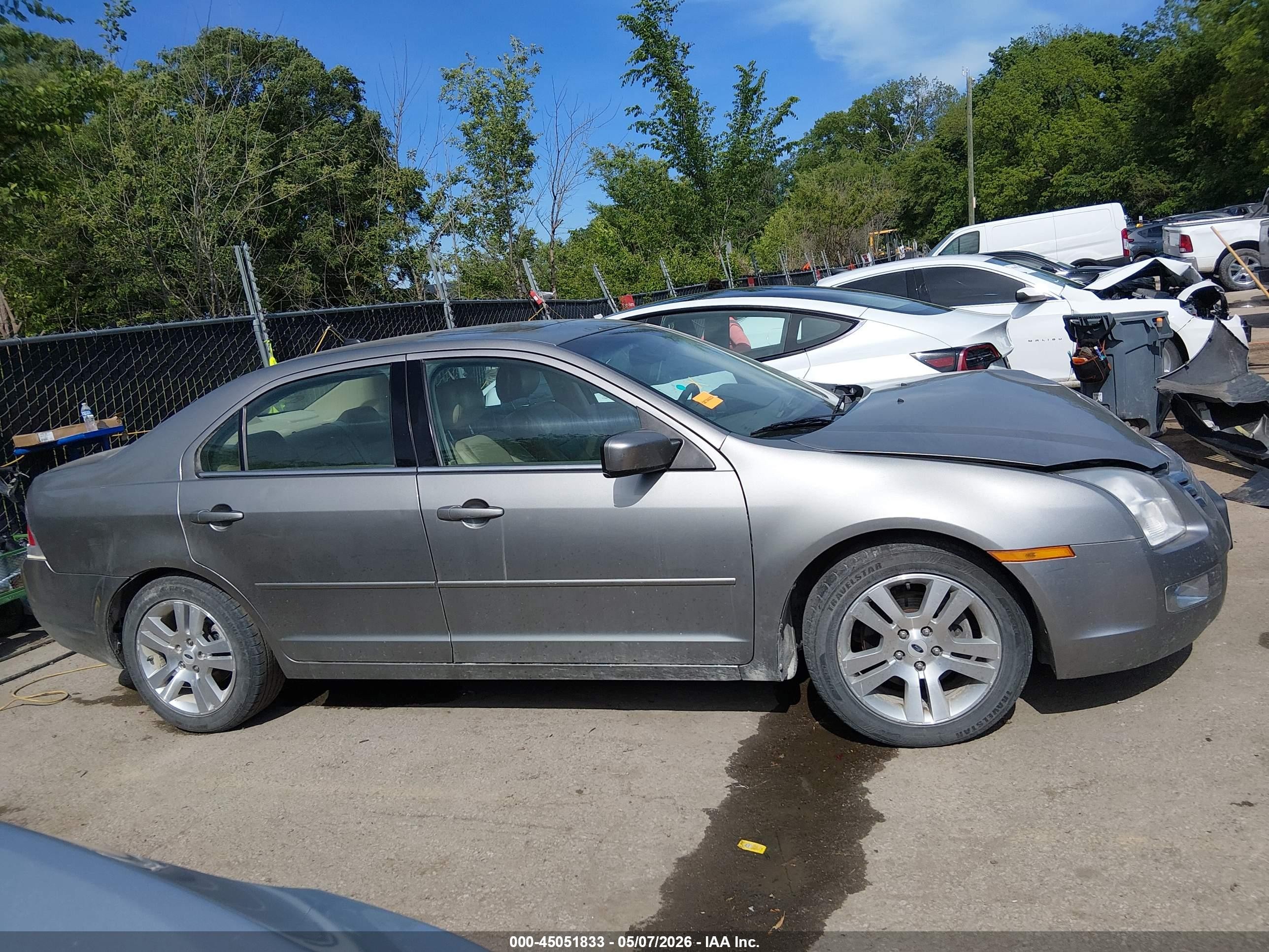 2008 Ford Fusion Sel Gray vin: 3FAHP02178R159121