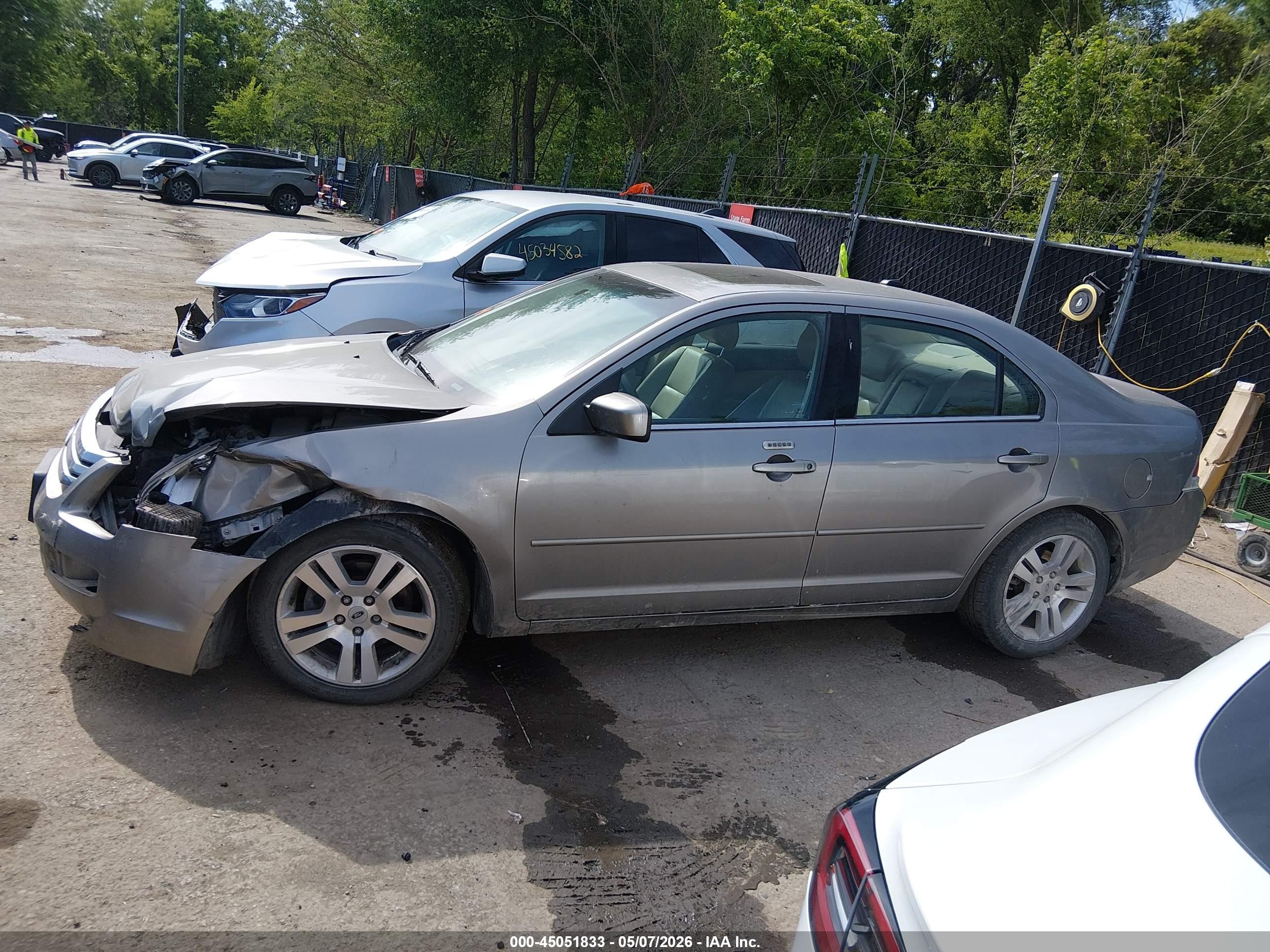2008 Ford Fusion Sel Gray vin: 3FAHP02178R159121