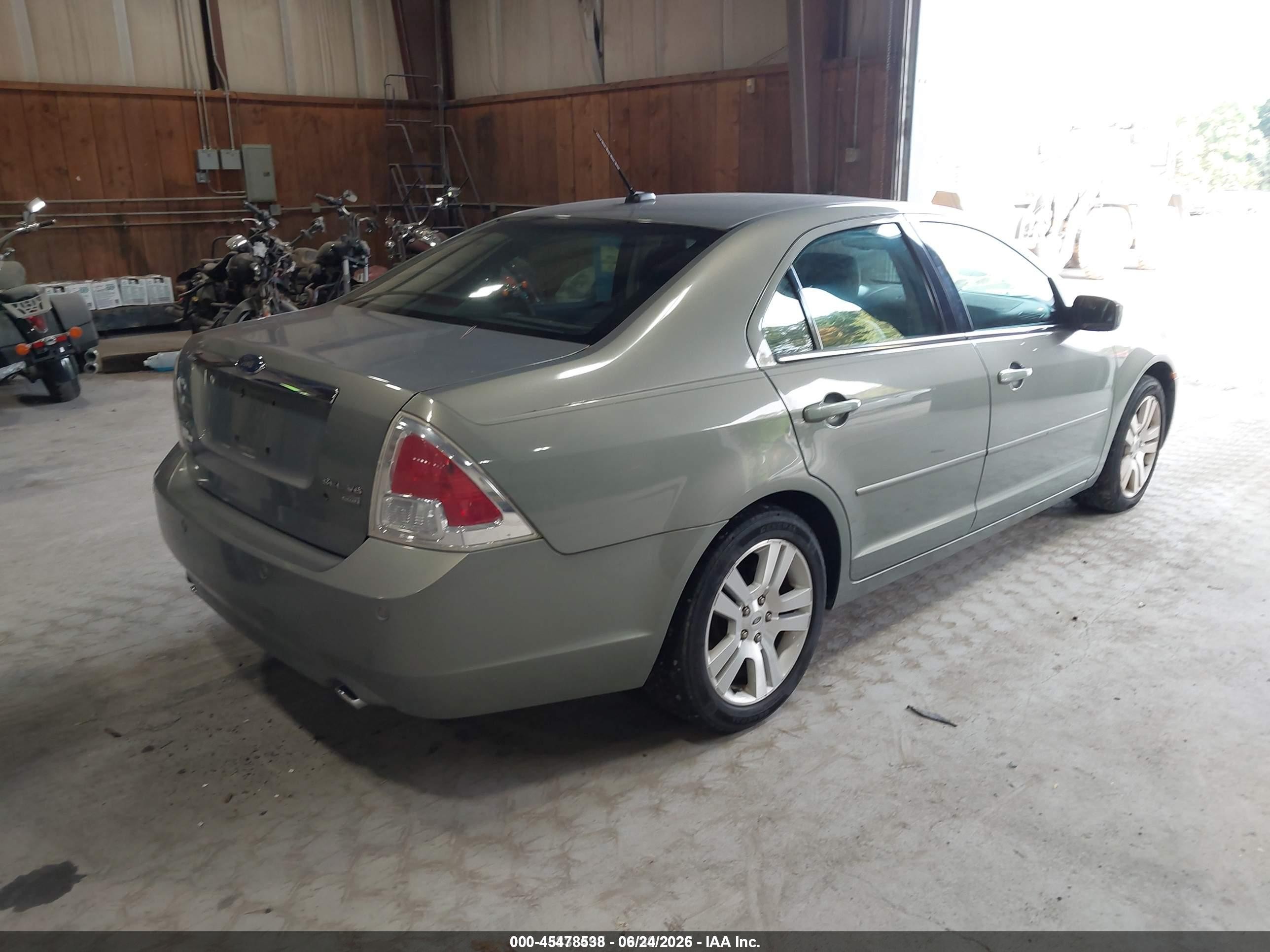 2008 Ford Fusion Sel Green vin: 3FAHP02188R173951