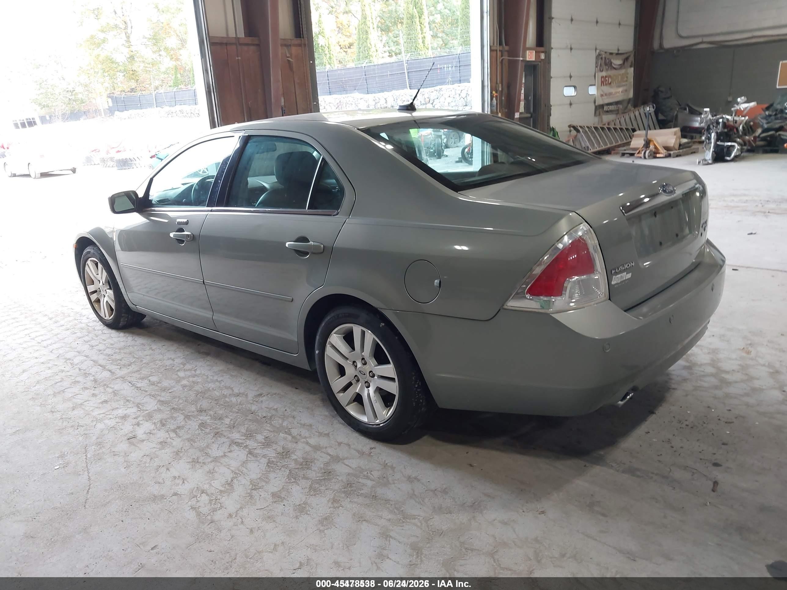 2008 Ford Fusion Sel Green vin: 3FAHP02188R173951