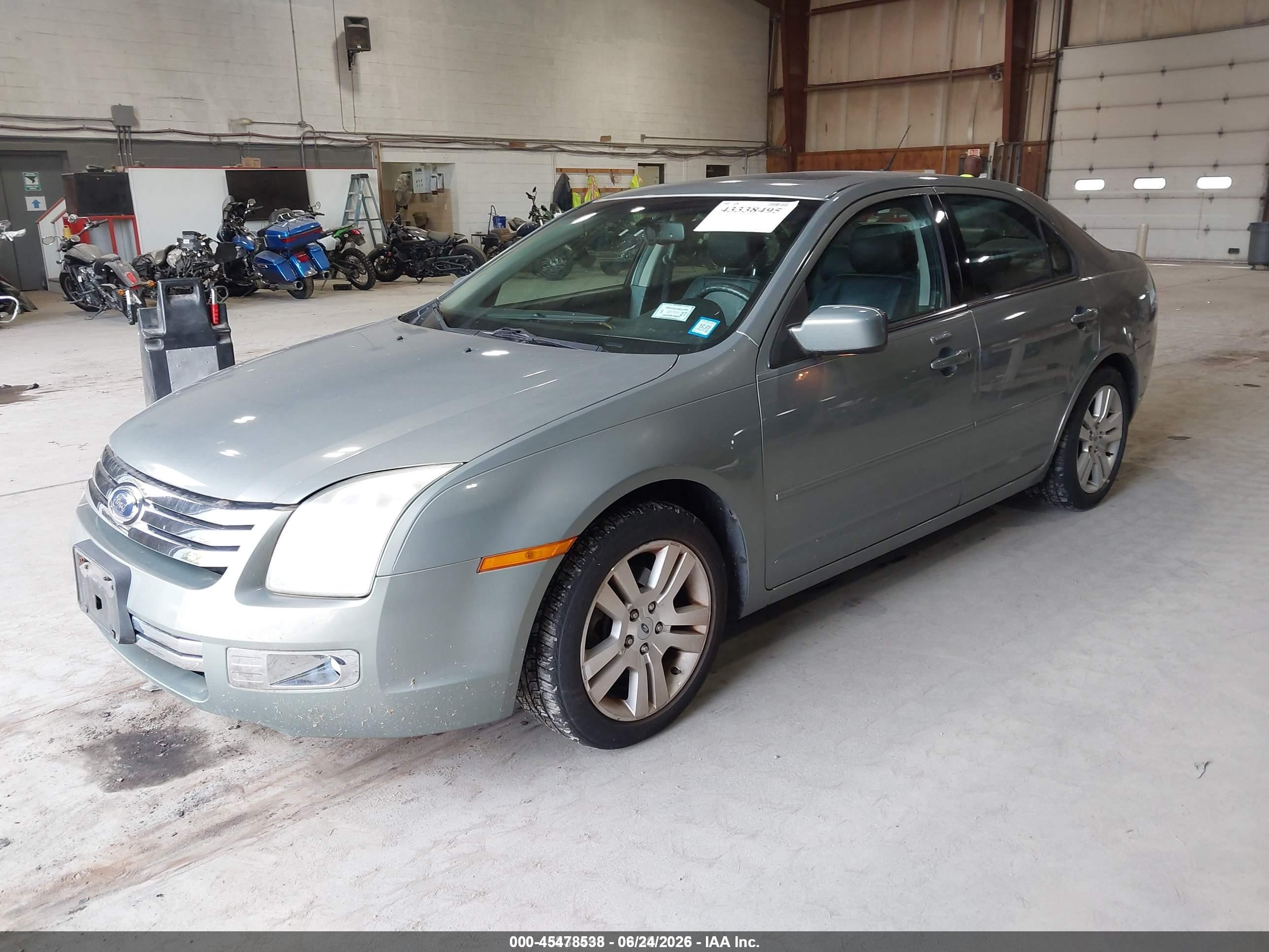 2008 Ford Fusion Sel Green vin: 3FAHP02188R173951