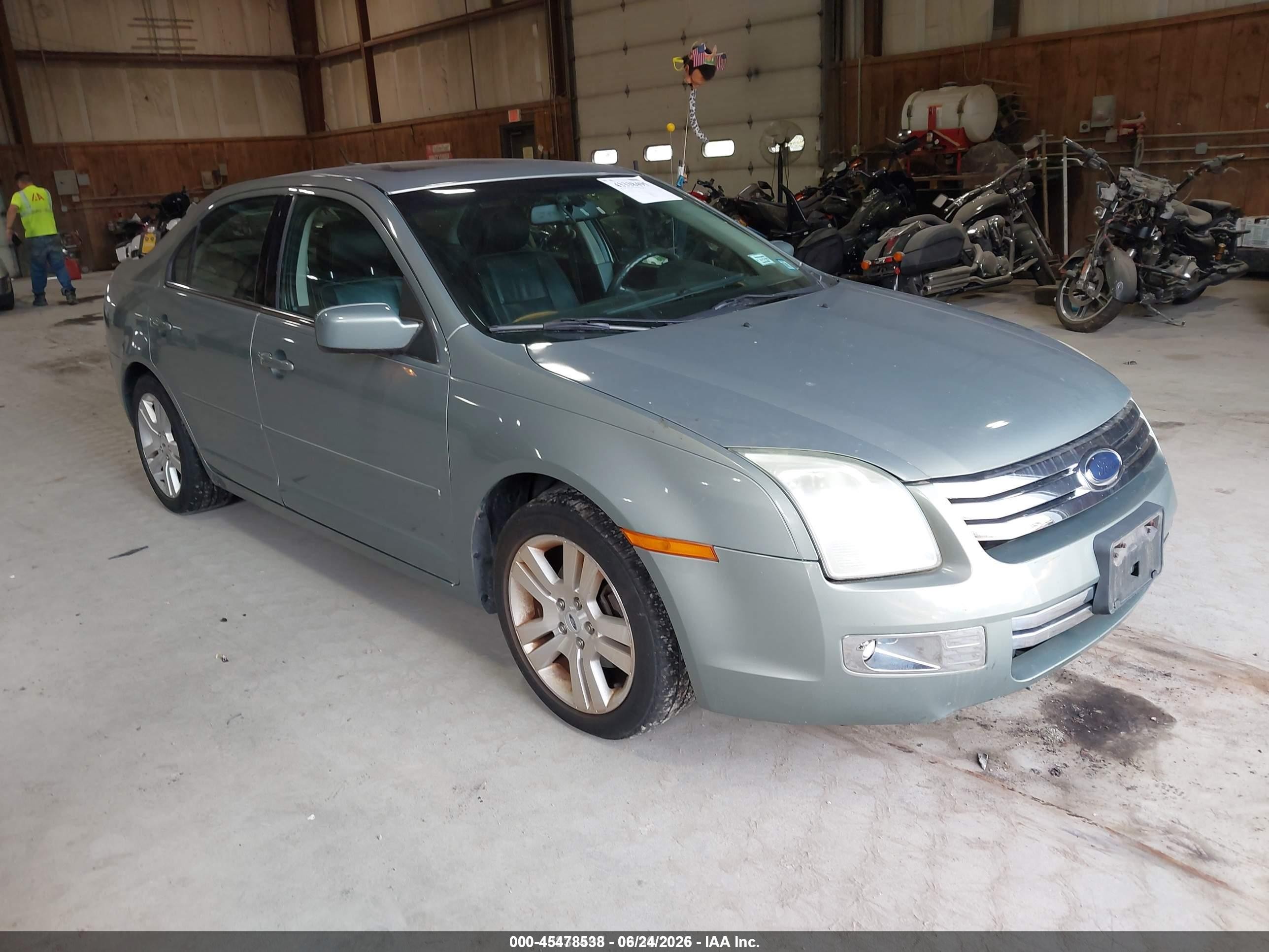 2008 Ford Fusion Sel Green vin: 3FAHP02188R173951