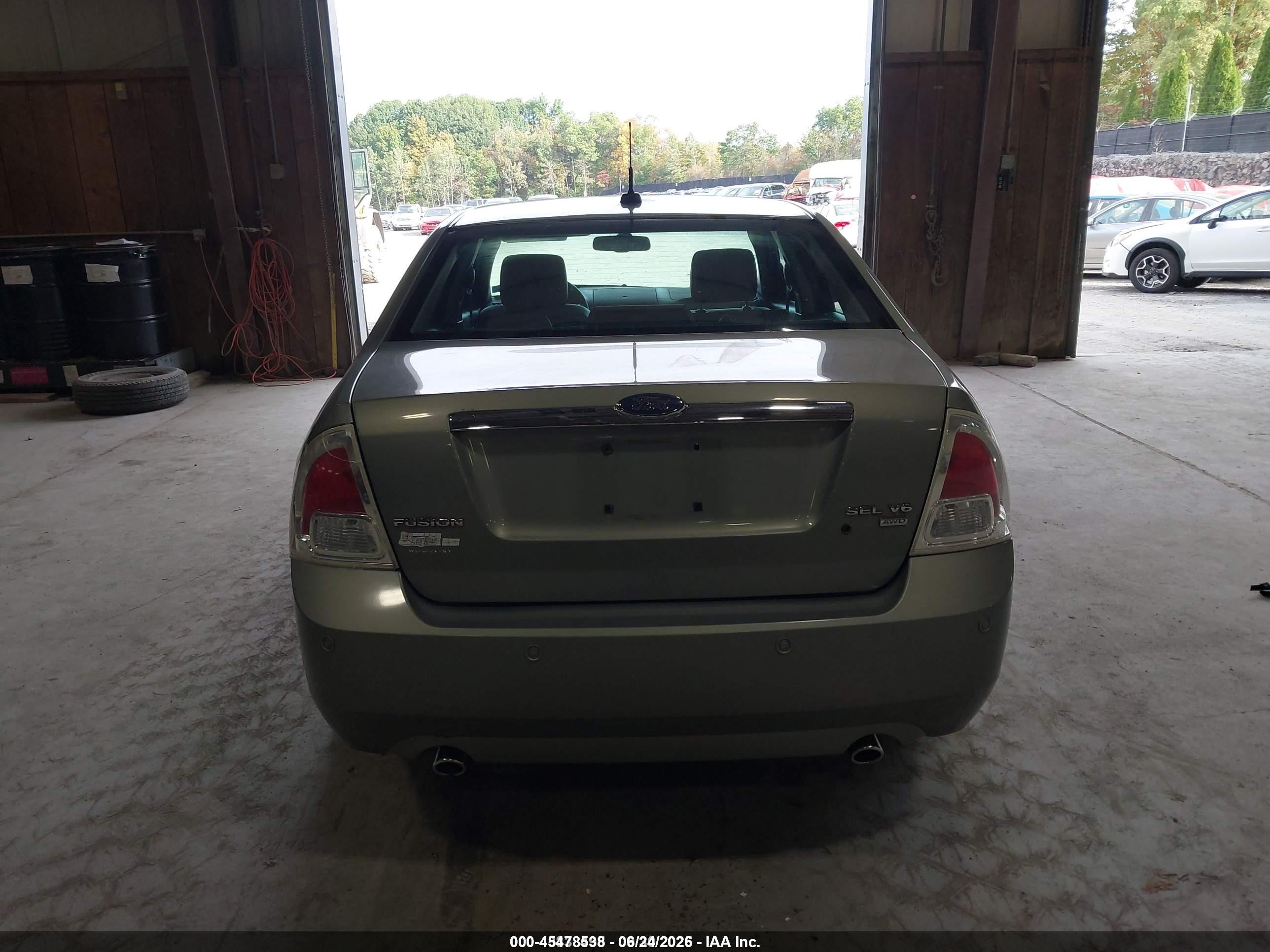 2008 Ford Fusion Sel Green vin: 3FAHP02188R173951