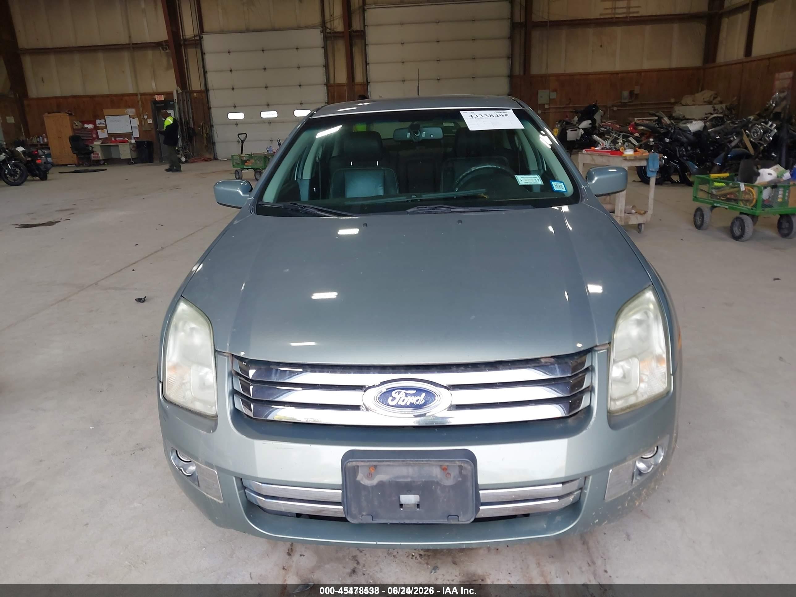 2008 Ford Fusion Sel Green vin: 3FAHP02188R173951