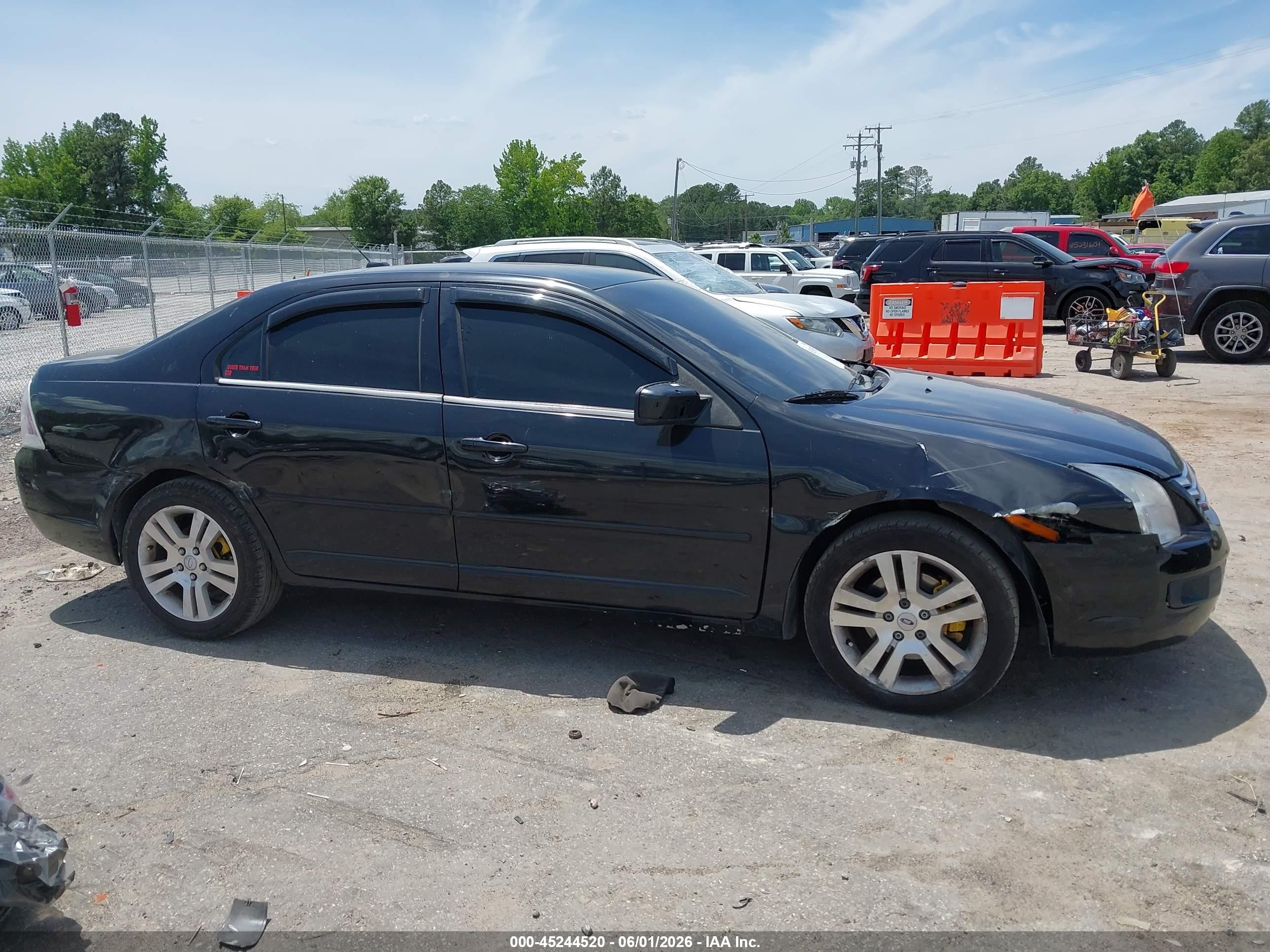 2007 Ford Fusion S Black vin: 3FAHP06Z27R168307