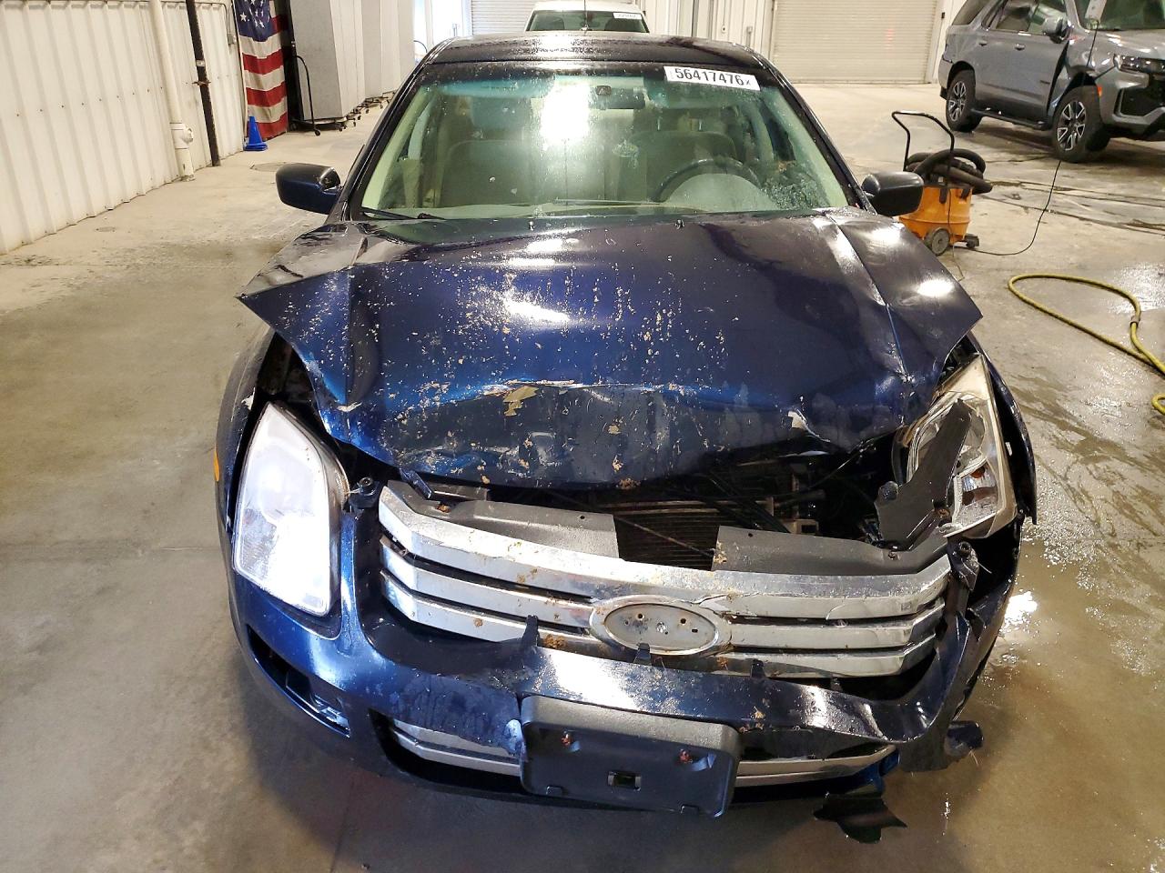 2008 Ford Fusion S Blue vin: 3FAHP06Z28R123210