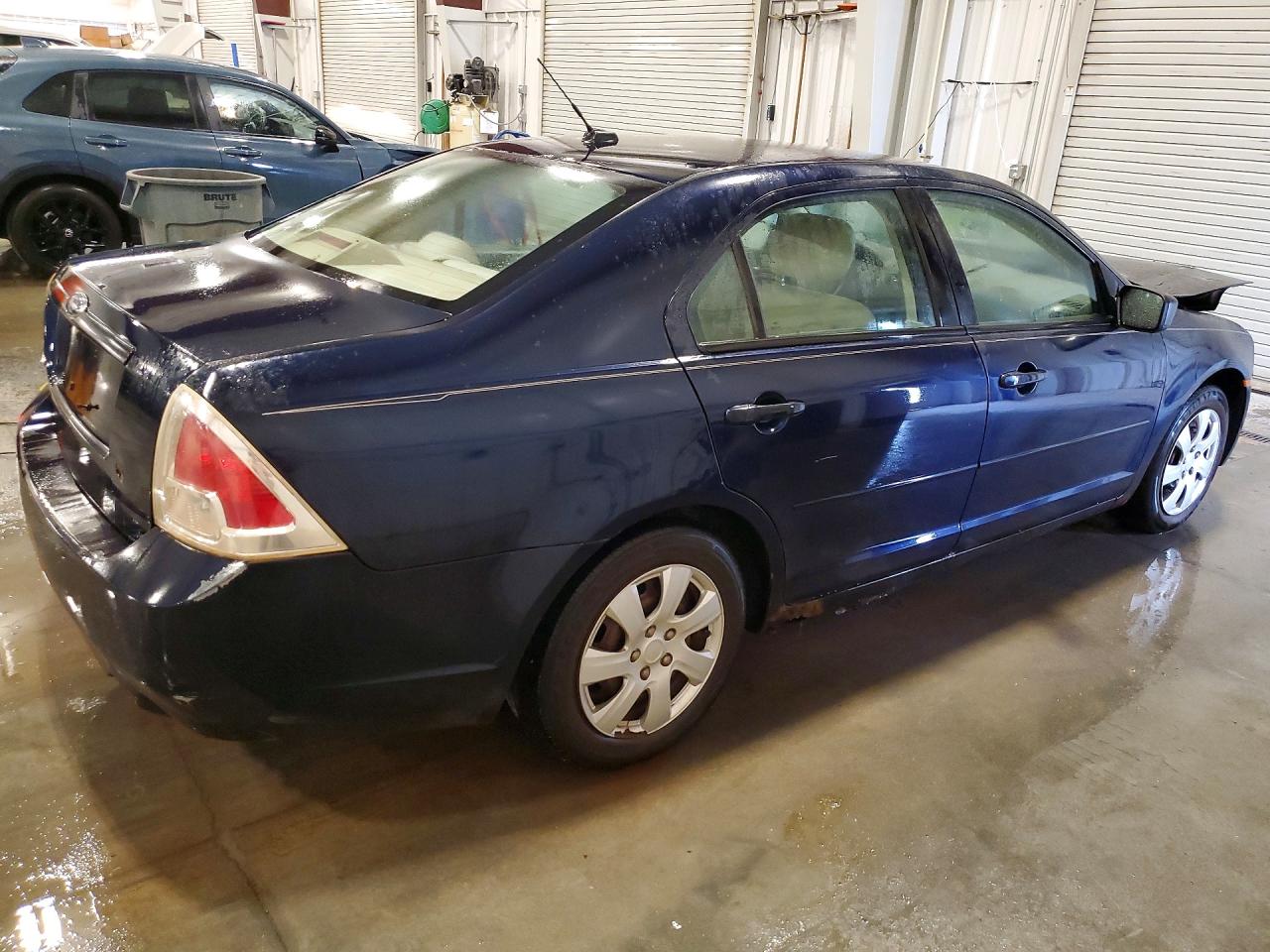2008 Ford Fusion S Blue vin: 3FAHP06Z28R123210