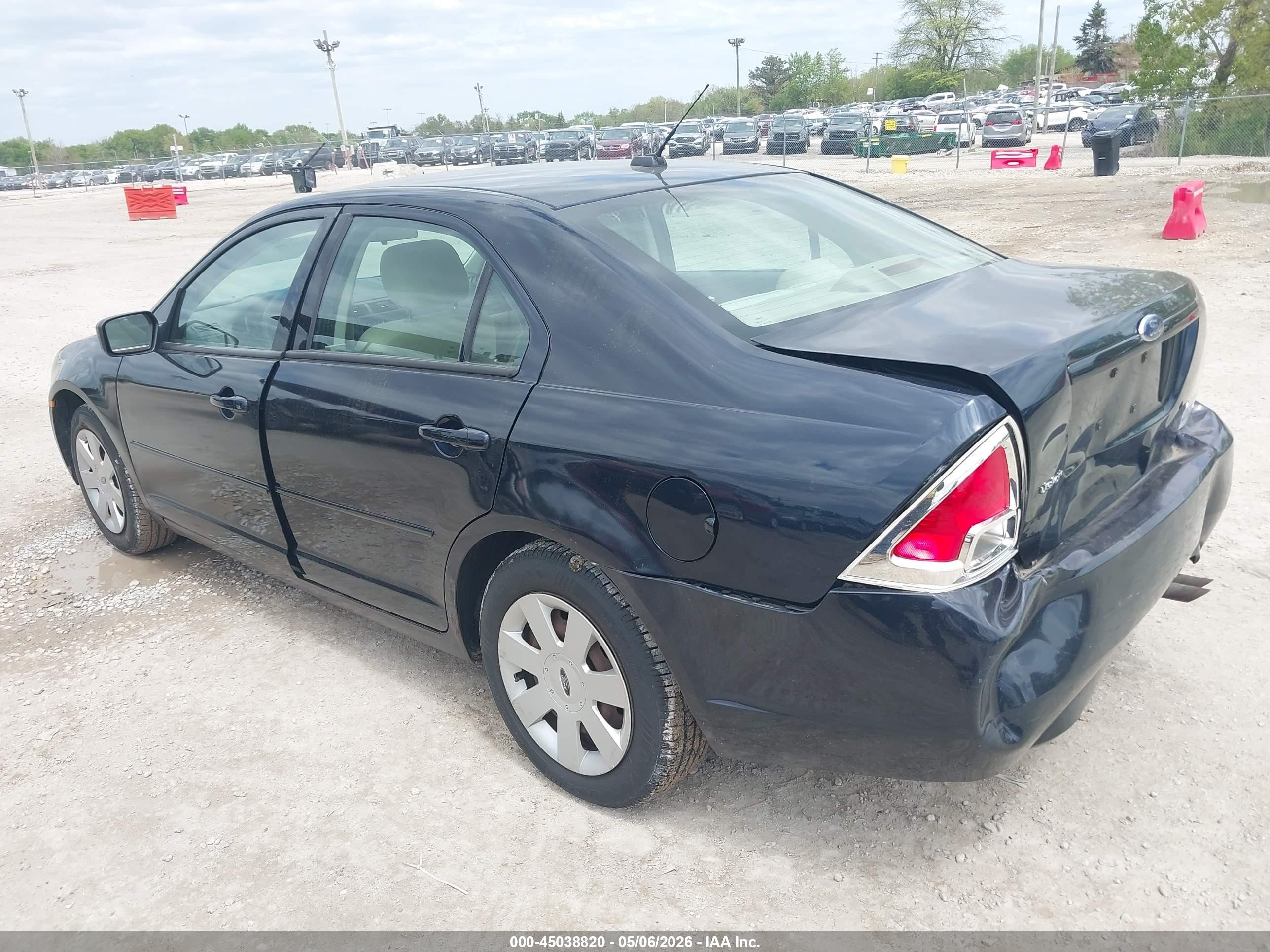 2008 Ford Fusion S Dark Blue vin: 3FAHP06Z28R147815