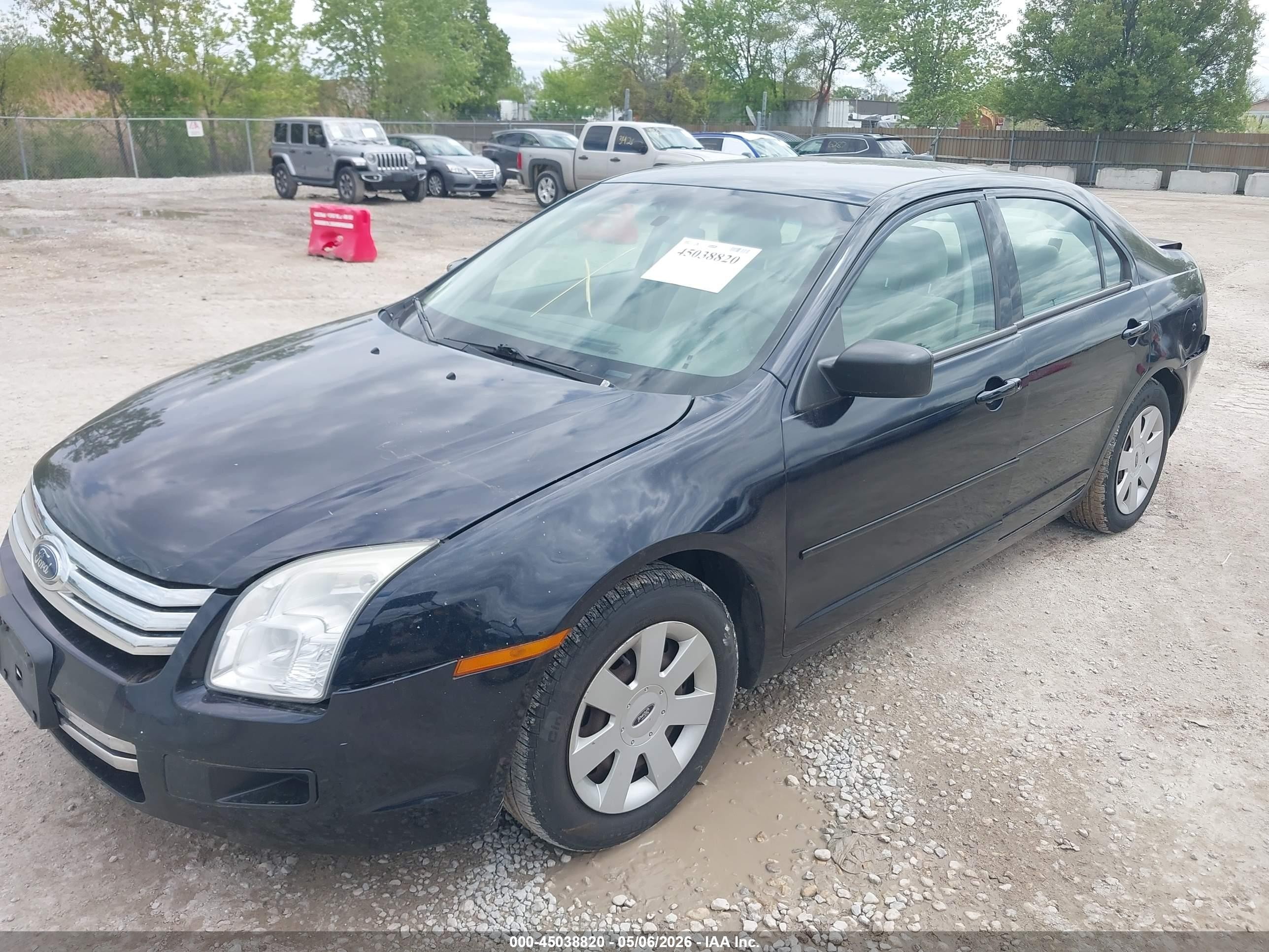 2008 Ford Fusion S Dark Blue vin: 3FAHP06Z28R147815