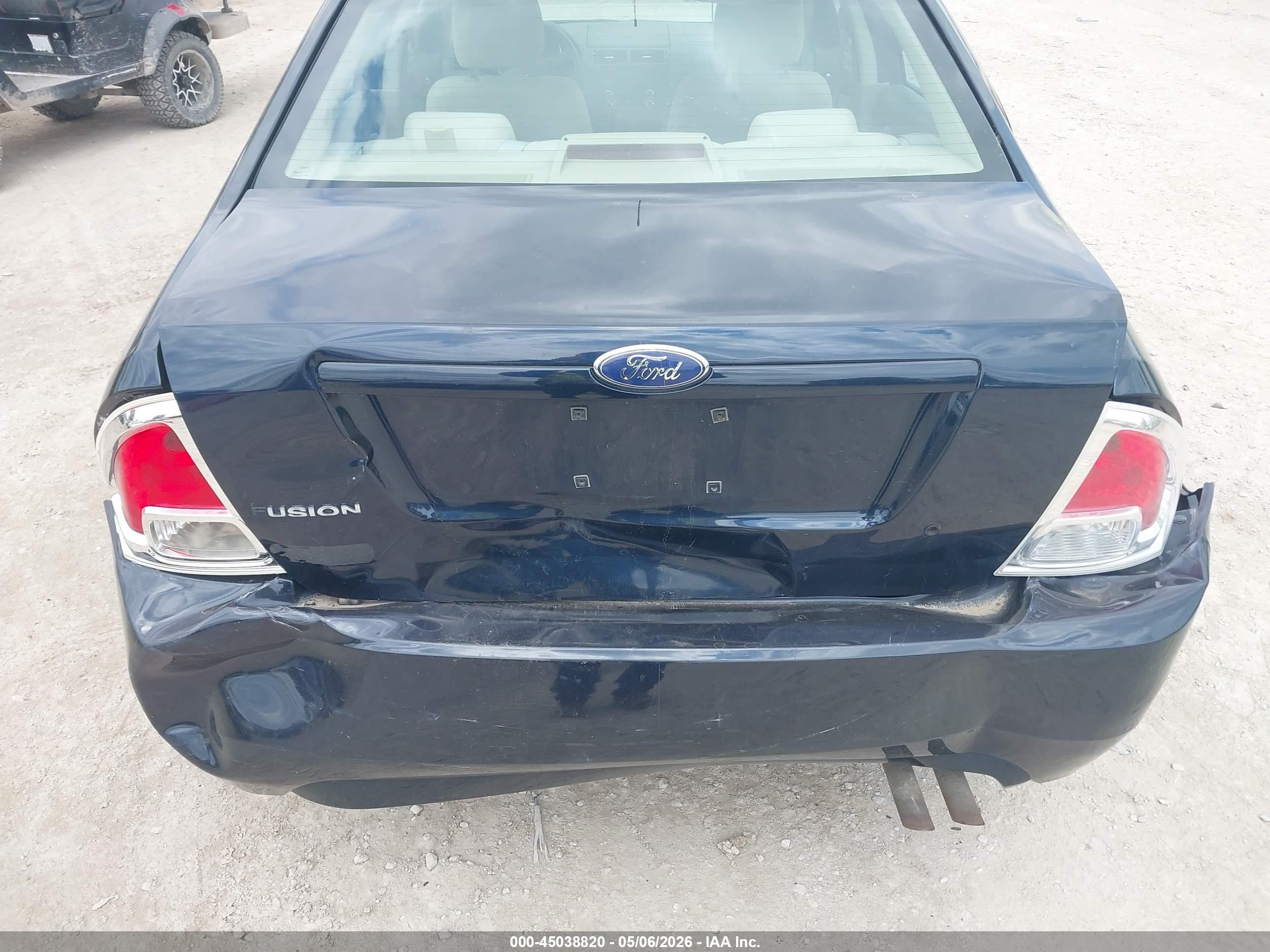 2008 Ford Fusion S Dark Blue vin: 3FAHP06Z28R147815