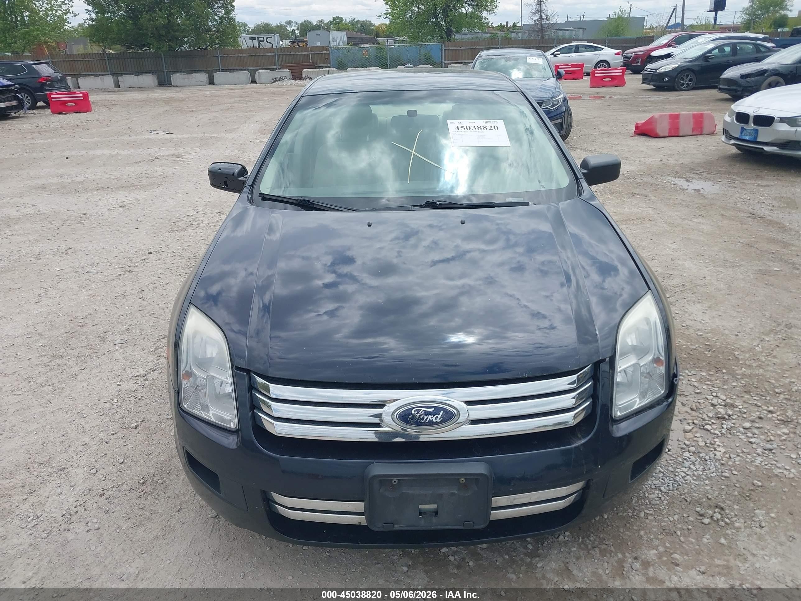 2008 Ford Fusion S Dark Blue vin: 3FAHP06Z28R147815