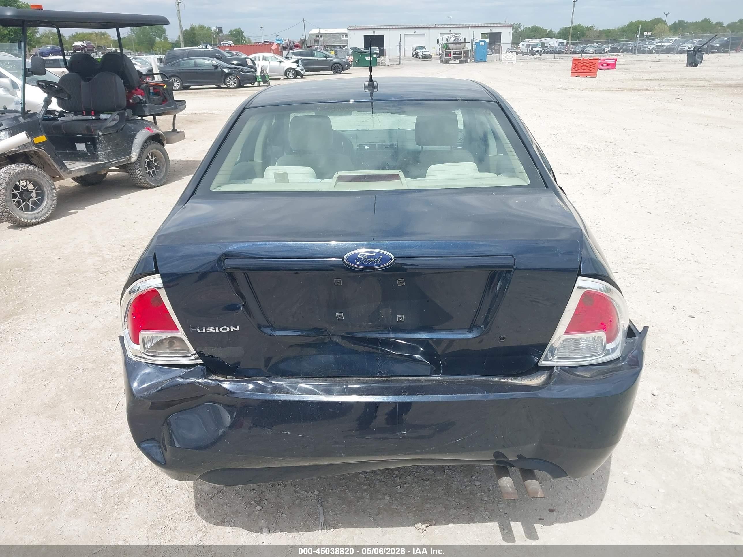 2008 Ford Fusion S Dark Blue vin: 3FAHP06Z28R147815