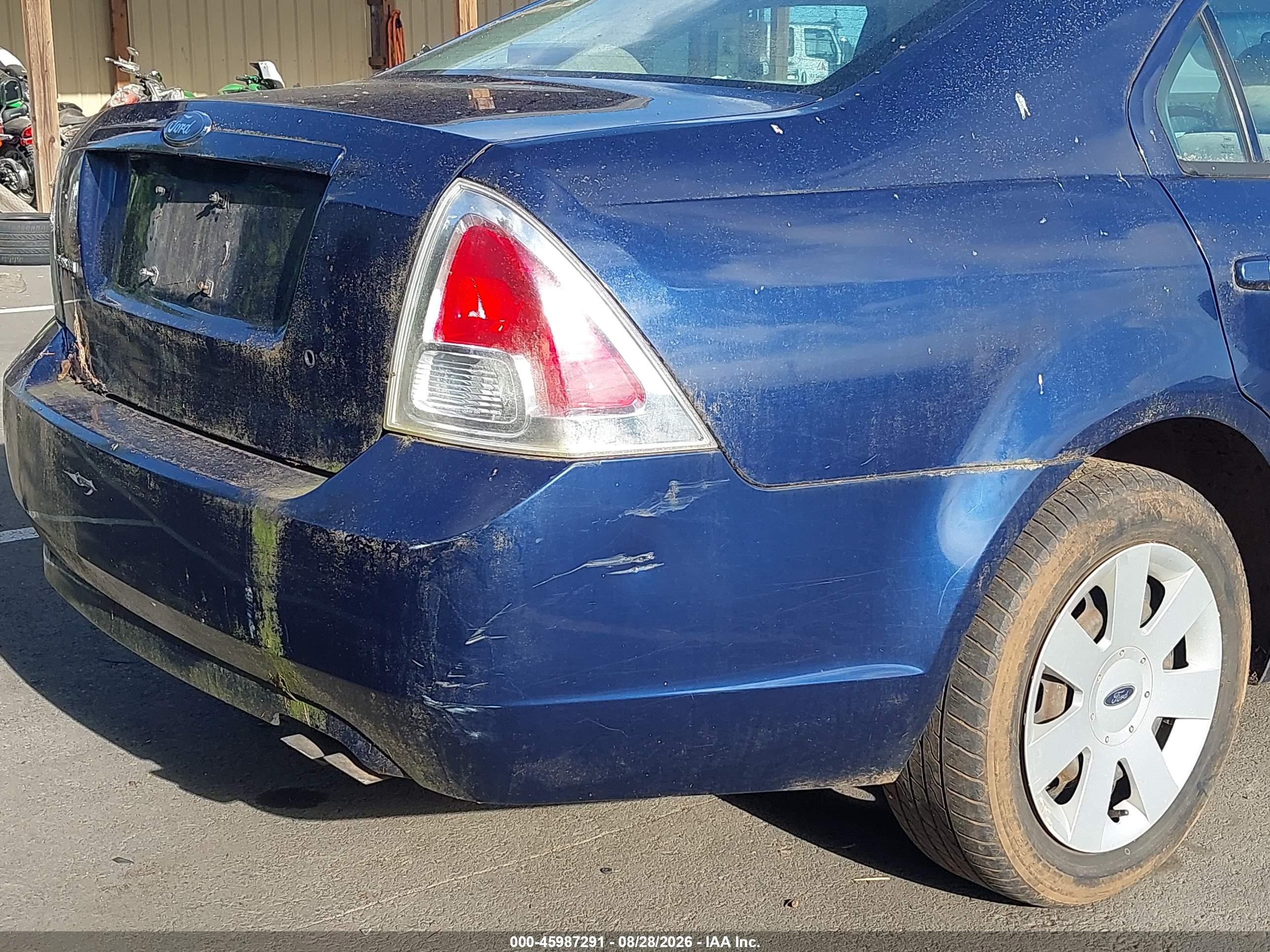 2007 Ford Fusion S Blue vin: 3FAHP06Z37R143481