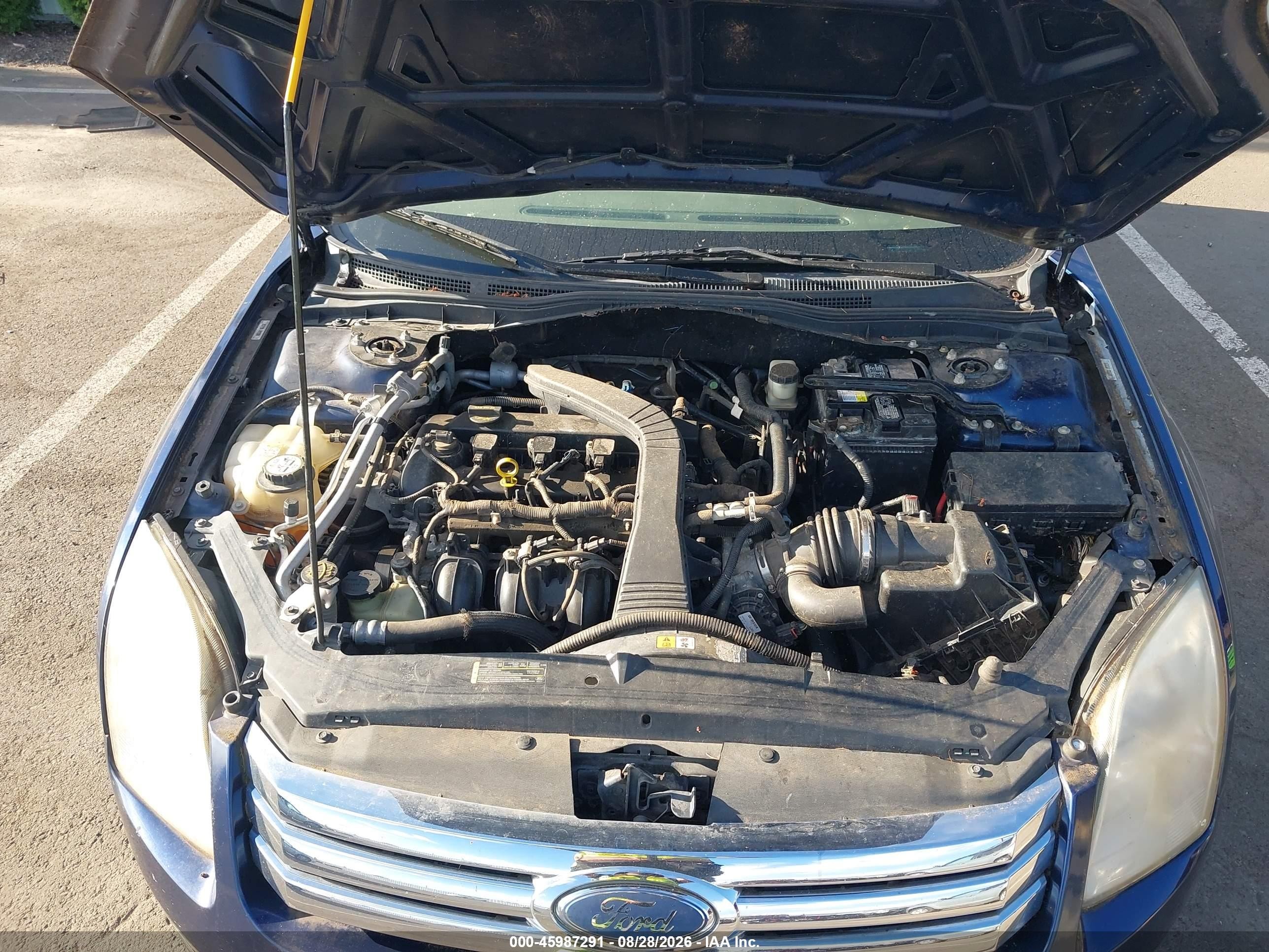 2007 Ford Fusion S Blue vin: 3FAHP06Z37R143481