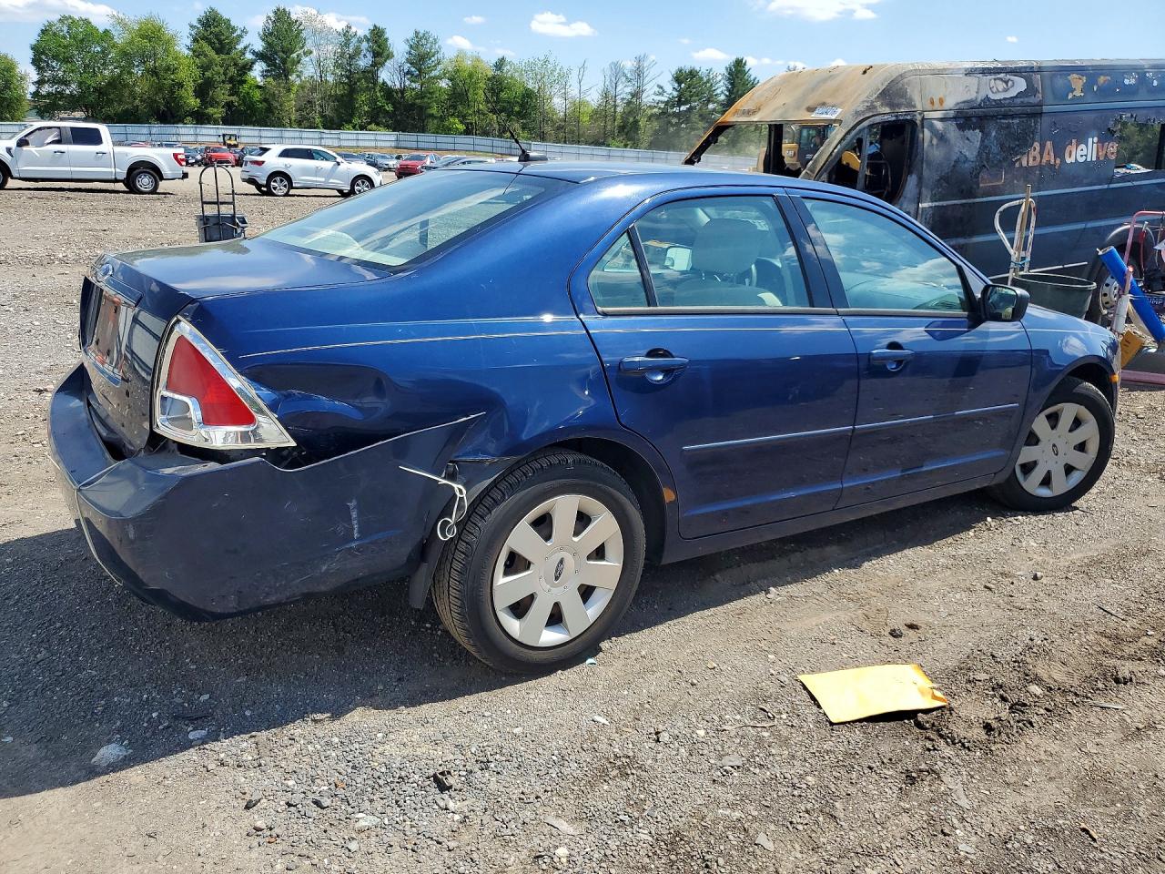 2007 Ford Fusion S Blue vin: 3FAHP06Z37R259778