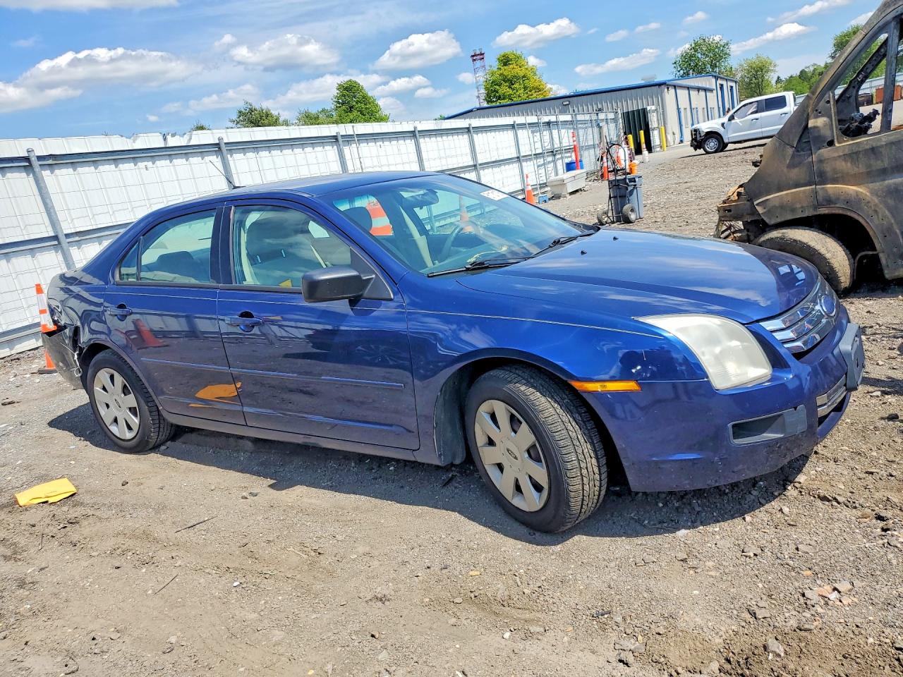 2007 Ford Fusion S Blue vin: 3FAHP06Z37R259778