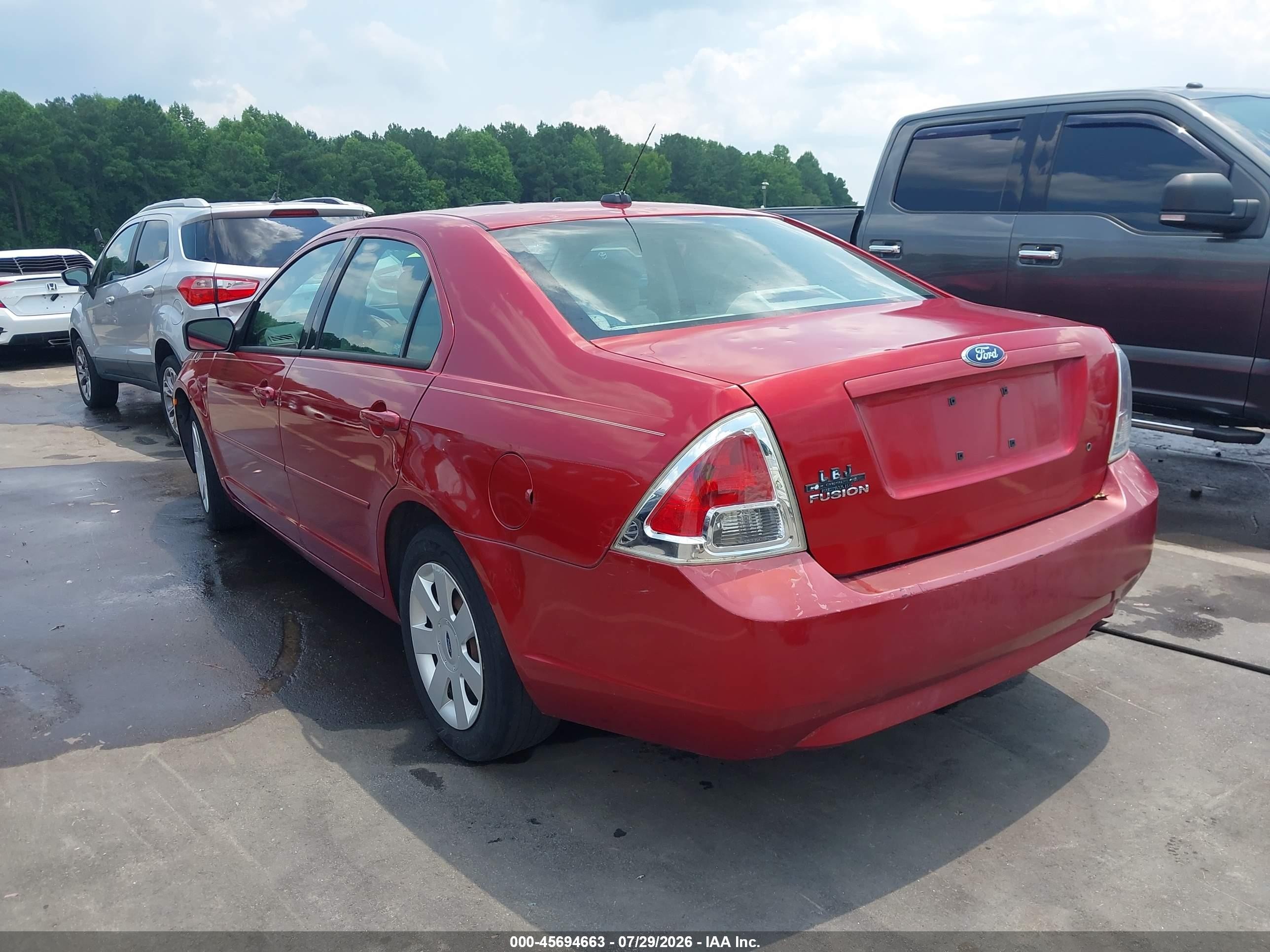 2008 Ford Fusion S Maroon vin: 3FAHP06Z38R139660