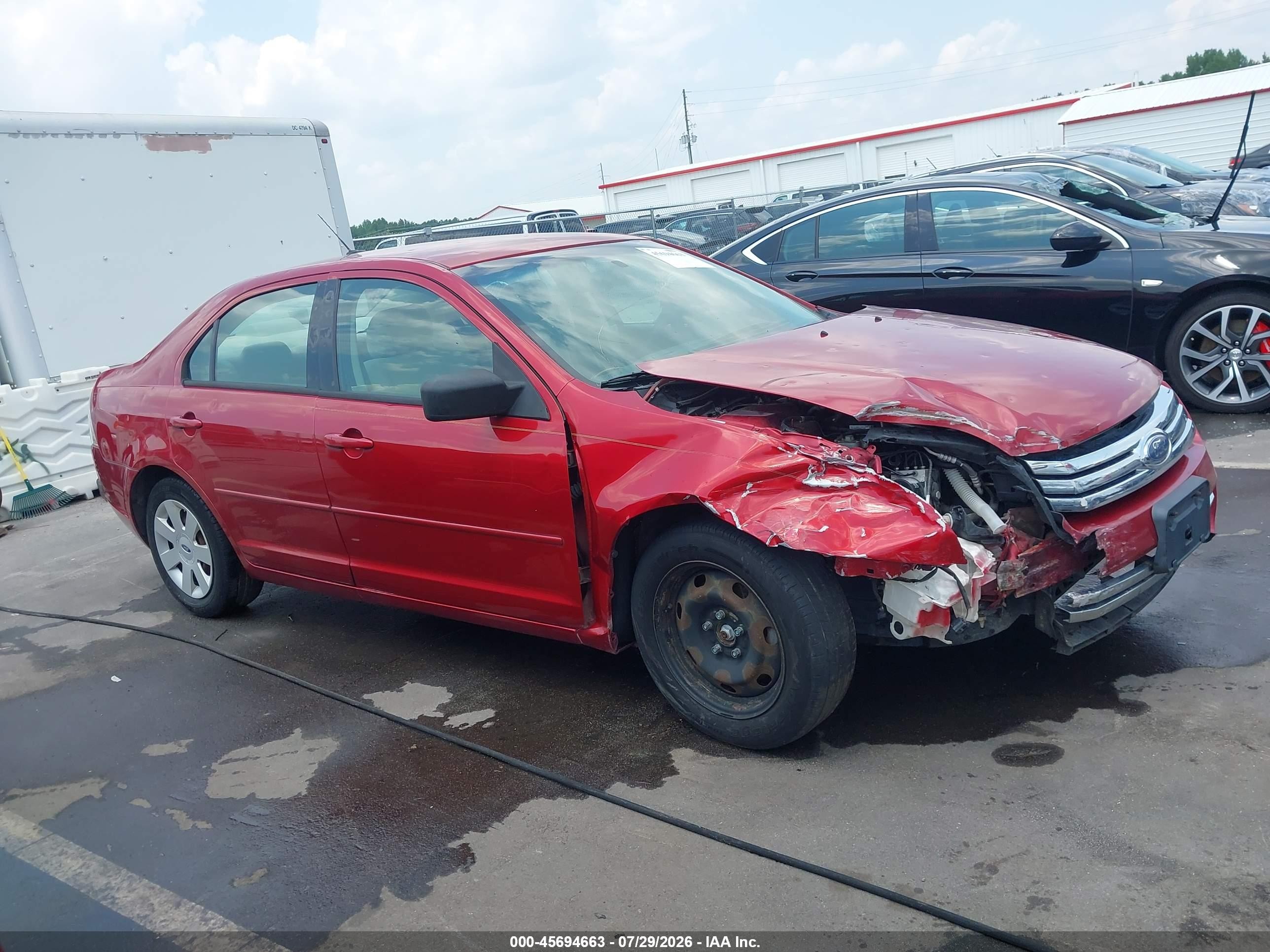 2008 Ford Fusion S Maroon vin: 3FAHP06Z38R139660