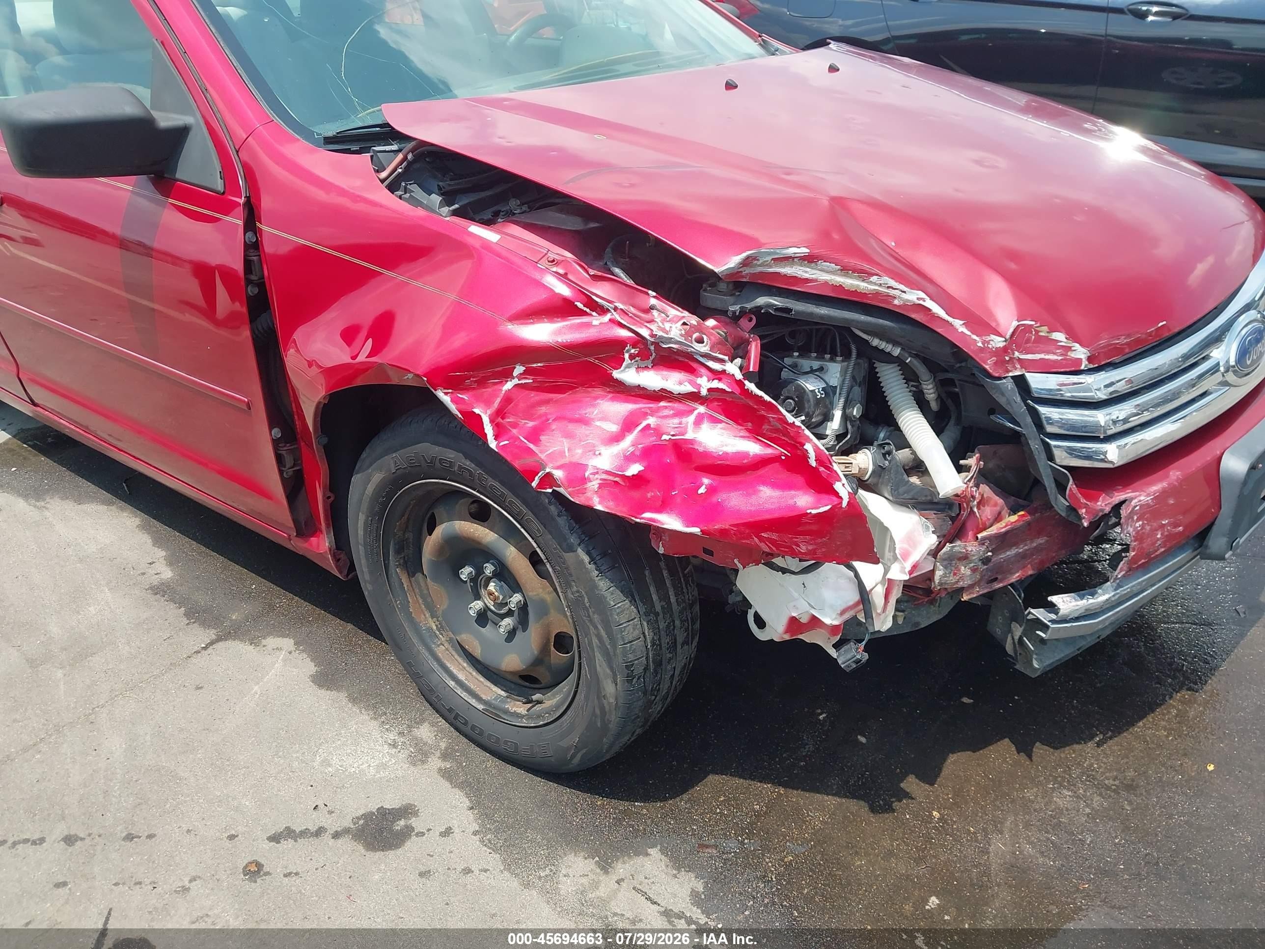 2008 Ford Fusion S Maroon vin: 3FAHP06Z38R139660