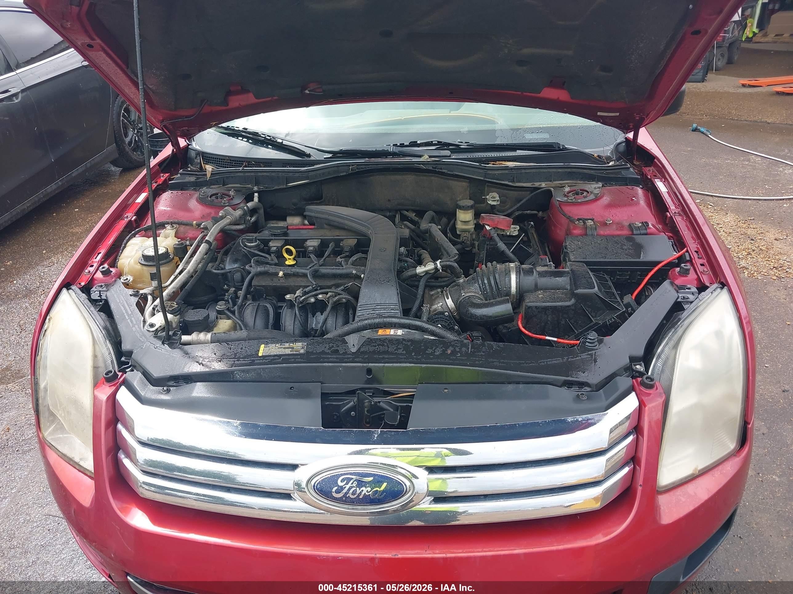 2009 Ford Fusion S Red vin: 3FAHP06Z39R212608