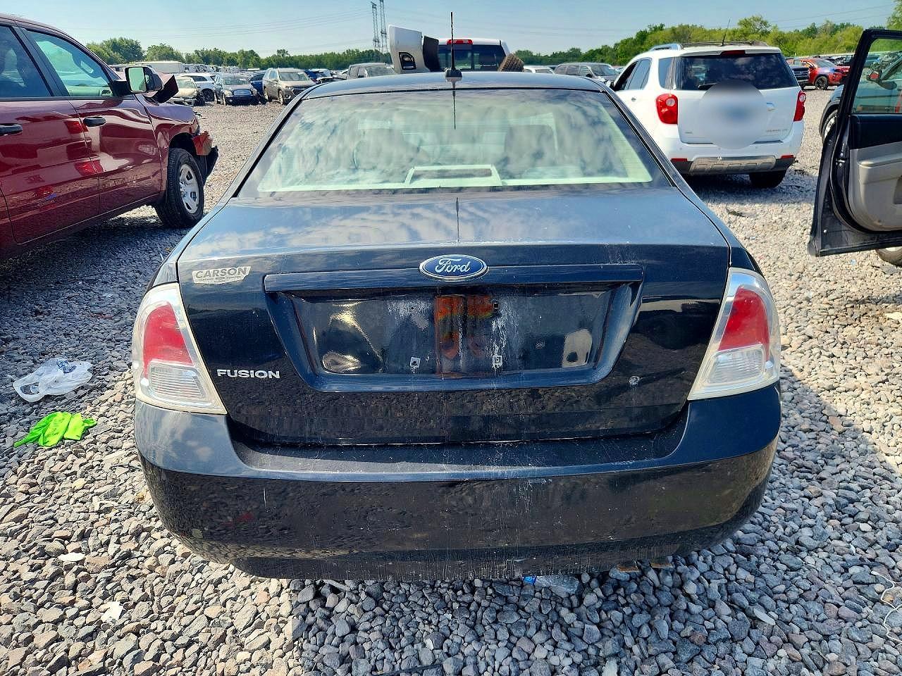 2008 Ford Fusion S Black vin: 3FAHP06Z48R111365