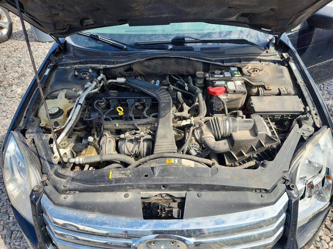2008 Ford Fusion S Black vin: 3FAHP06Z48R111365