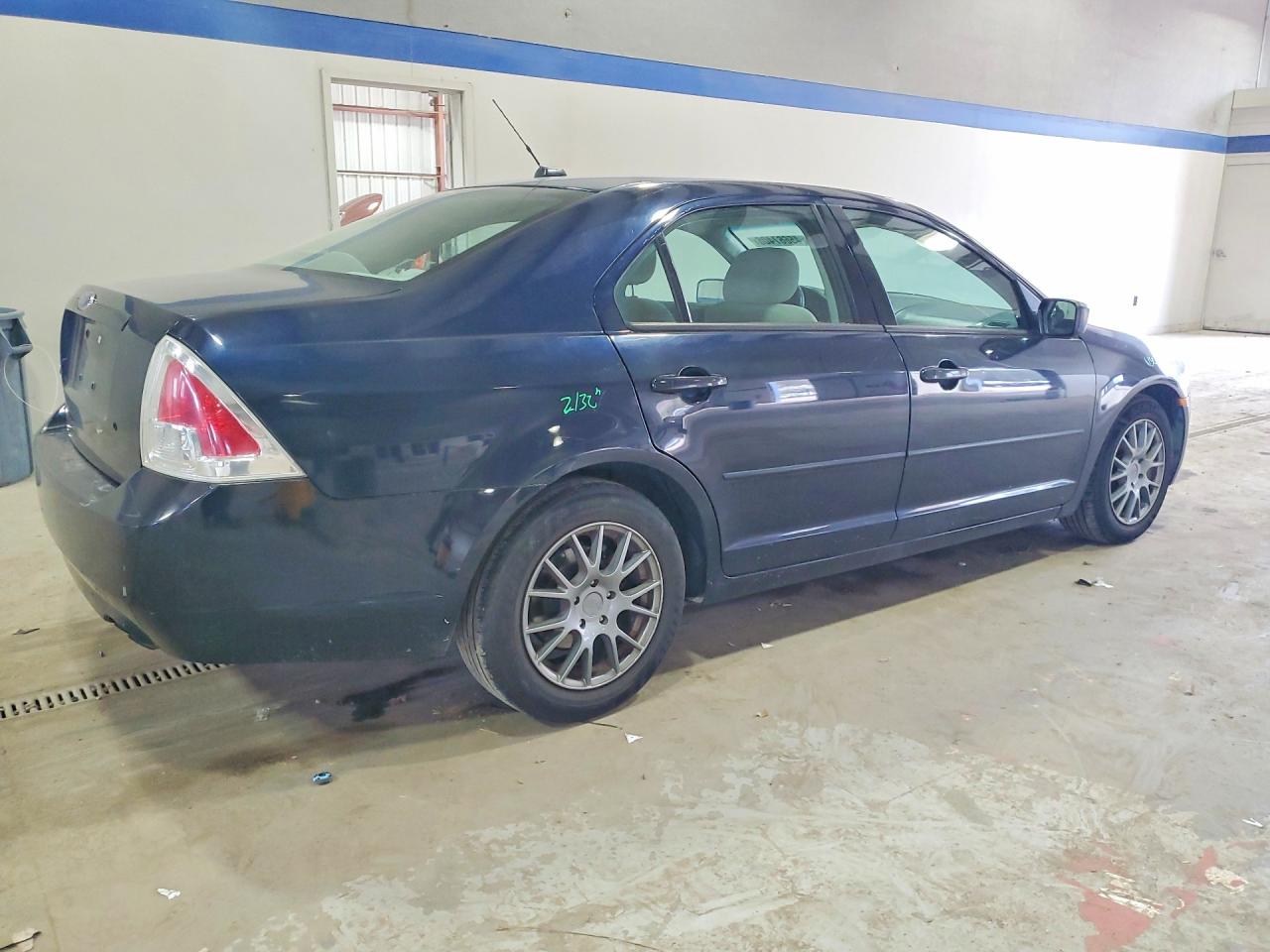 2008 Ford Fusion S Blue vin: 3FAHP06Z48R235135
