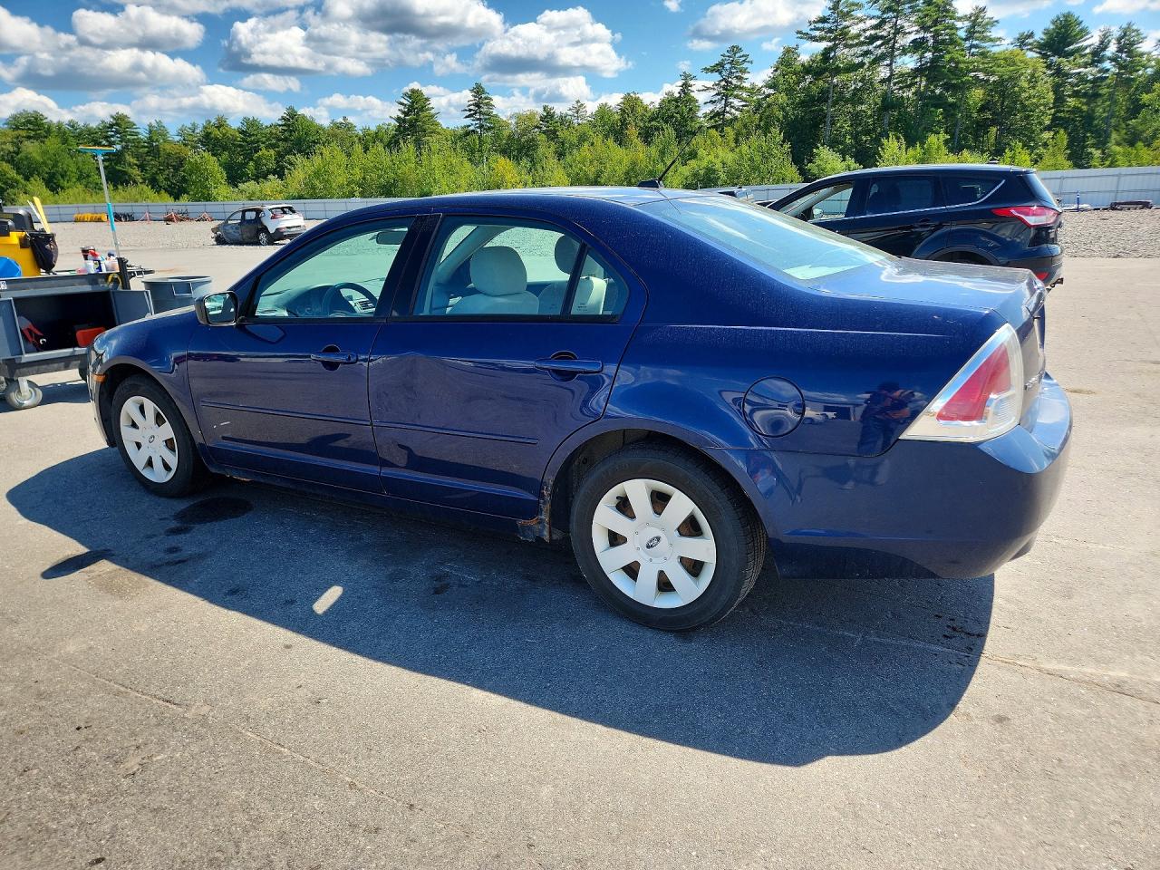 2007 Ford Fusion S Blue vin: 3FAHP06Z57R224644