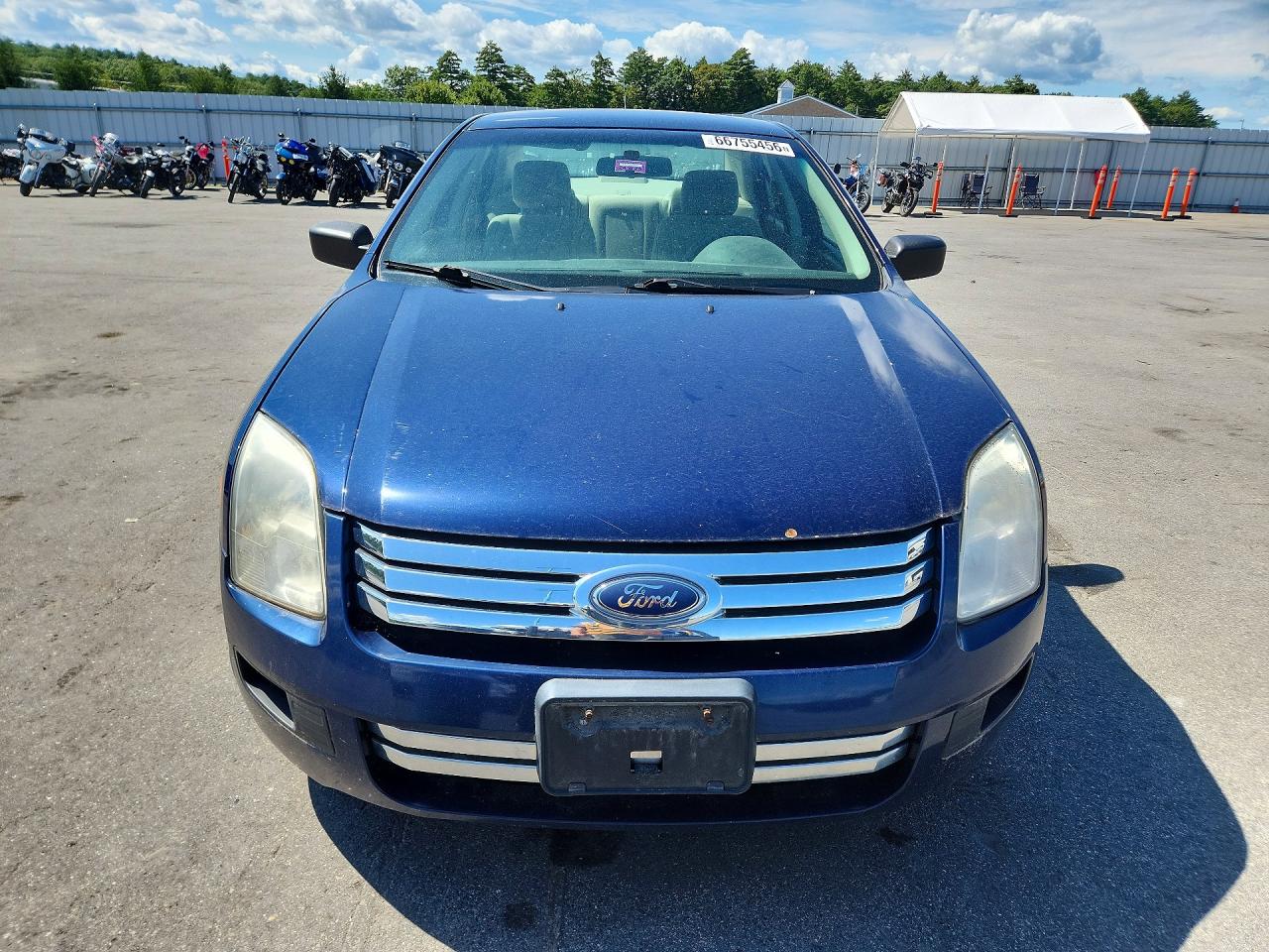2007 Ford Fusion S Blue vin: 3FAHP06Z57R224644