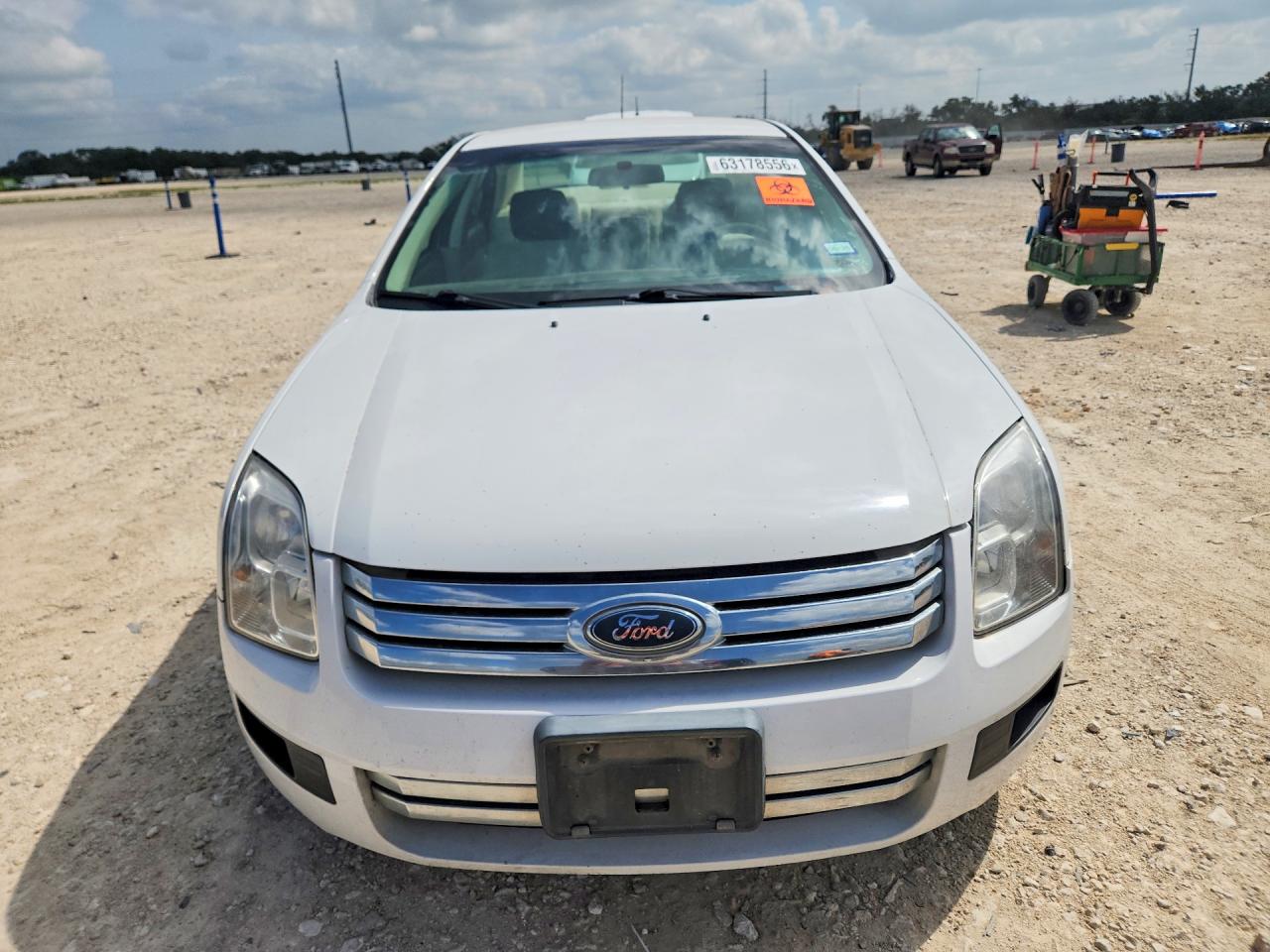 2007 Ford Fusion S White vin: 3FAHP06Z57R234882