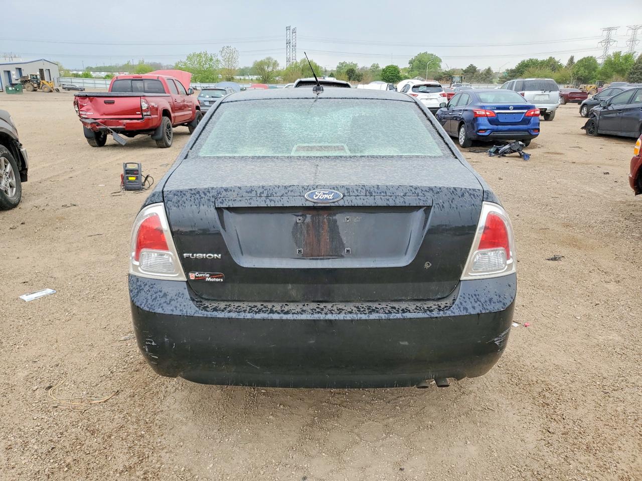 2007 Ford Fusion S Black vin: 3FAHP06Z57R275433