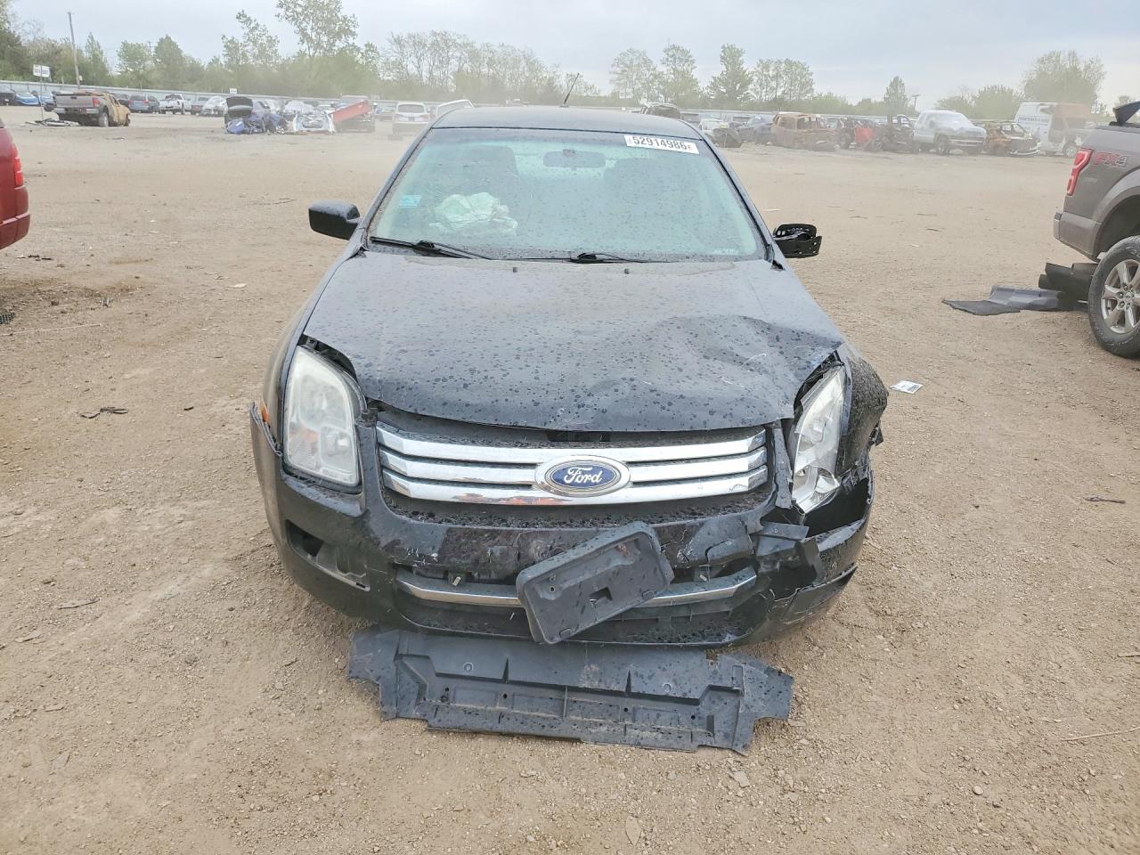 2007 Ford Fusion S Black vin: 3FAHP06Z57R275433