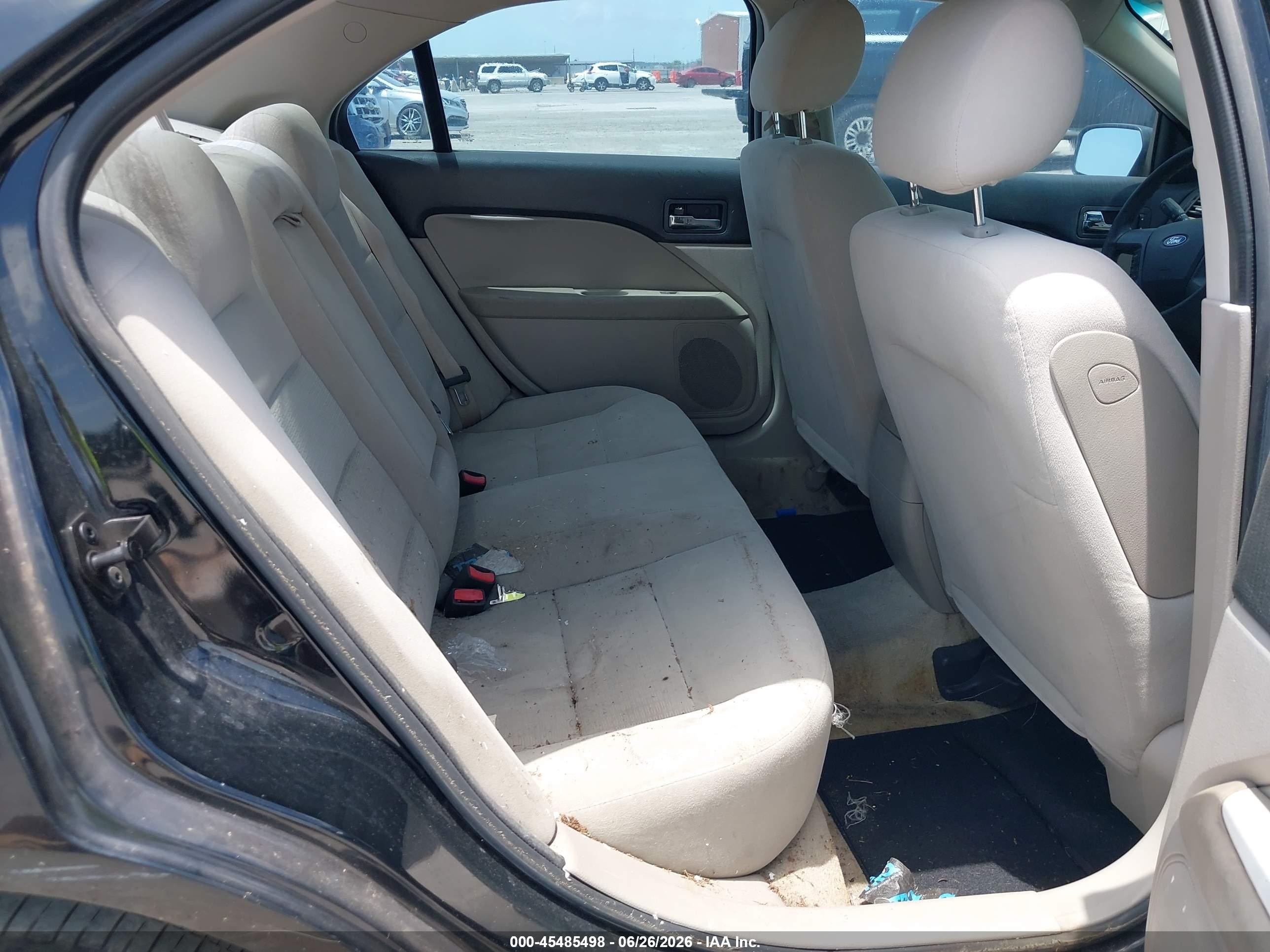 2007 Ford Fusion S Black vin: 3FAHP06Z67R279779