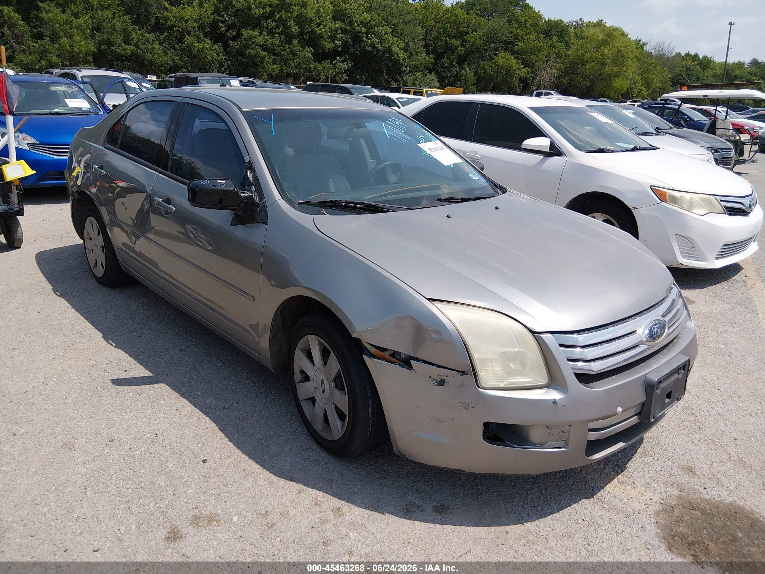2008 Ford Fusion S Gray vin: 3FAHP06Z68R142844