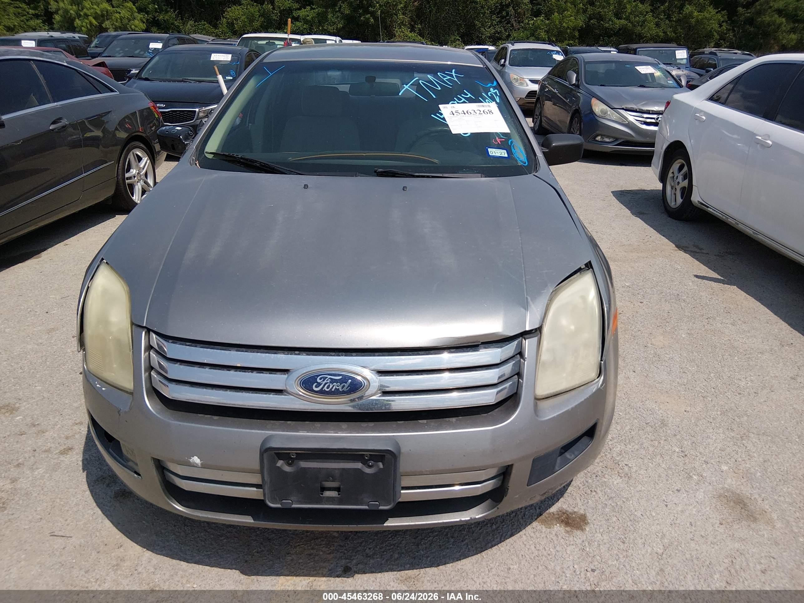 2008 Ford Fusion S Gray vin: 3FAHP06Z68R142844