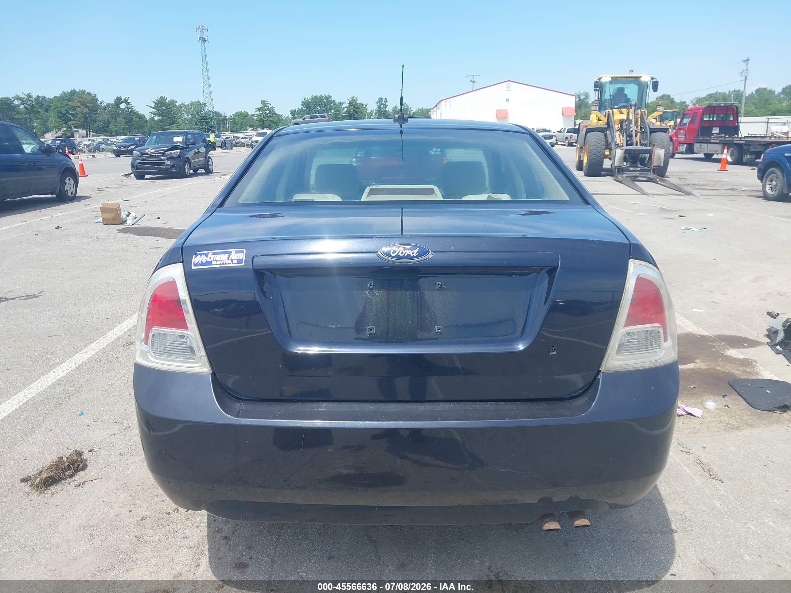 2008 Ford Fusion S Blue vin: 3FAHP06Z68R270520