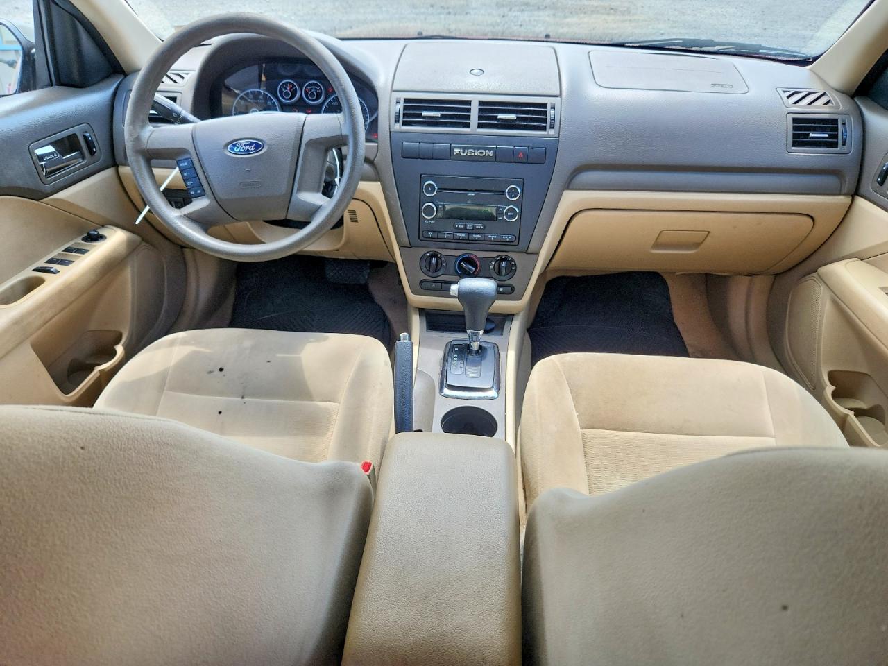 2009 Ford Fusion S Red vin: 3FAHP06Z69R109876