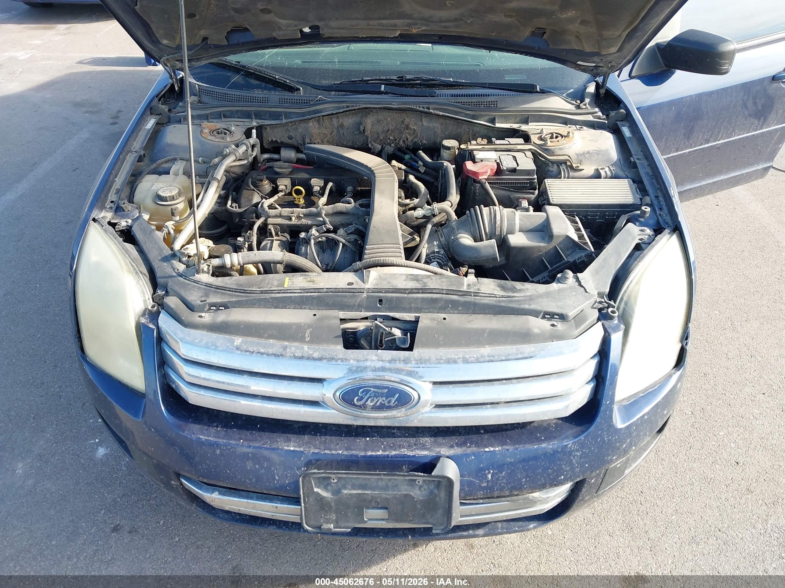 2007 Ford Fusion S Blue vin: 3FAHP06Z77R102173